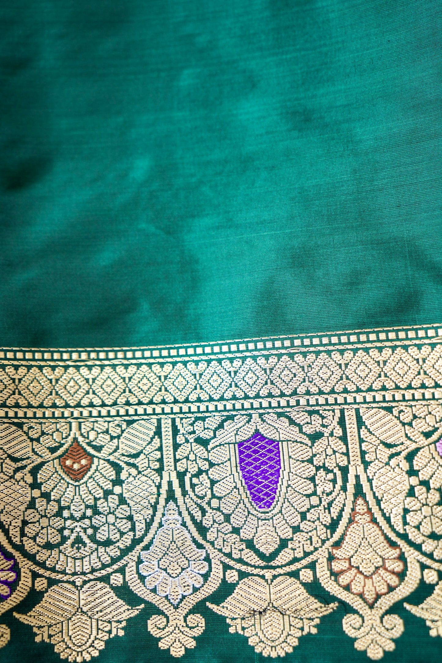 Royal Green Katan Silk Saree