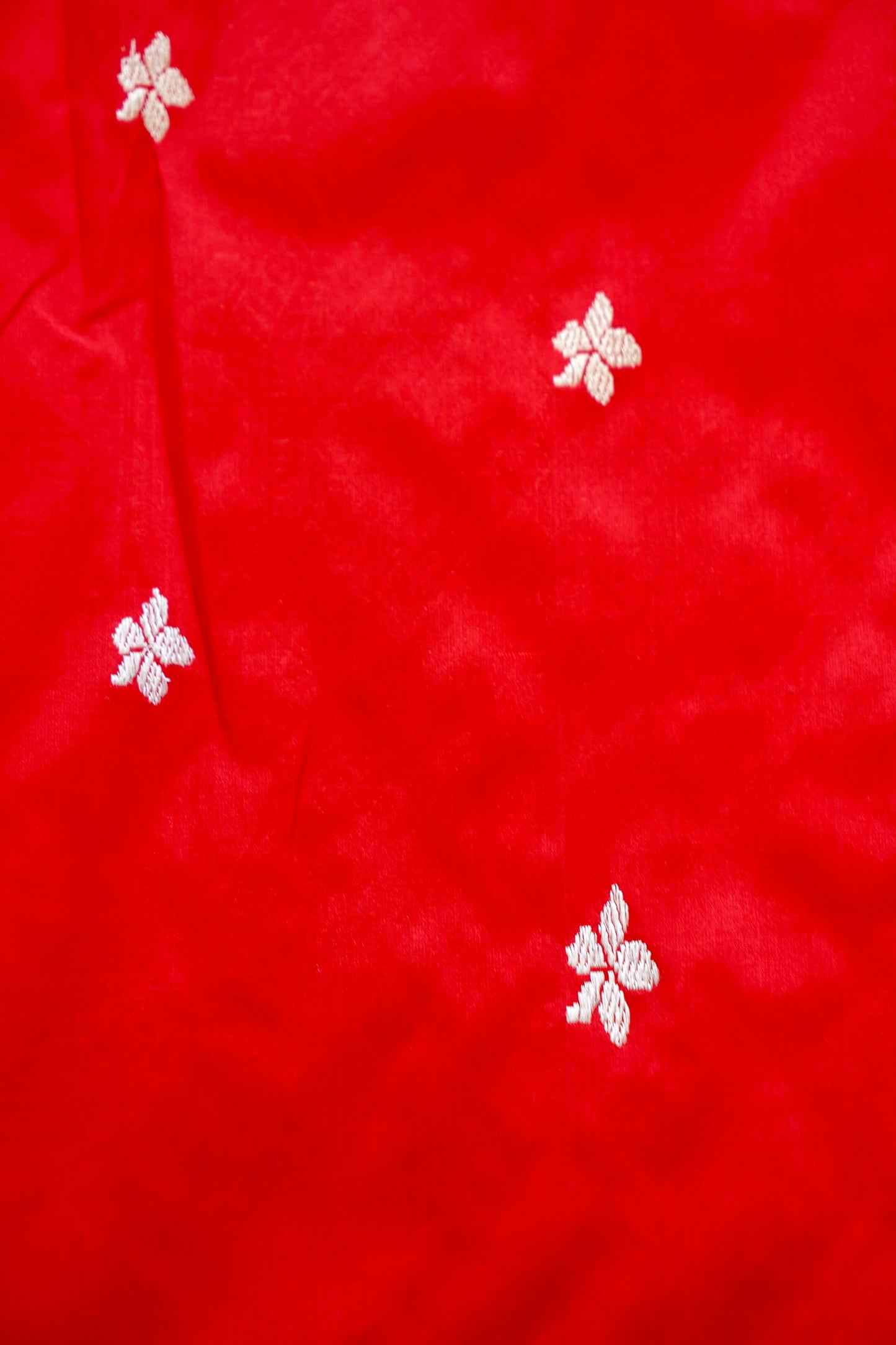 Bridal red banarasi katan silk
