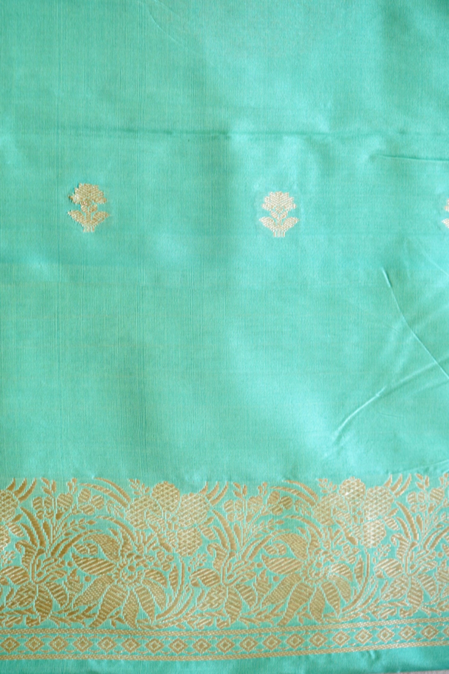 Summer Green Katan Silk Saree
