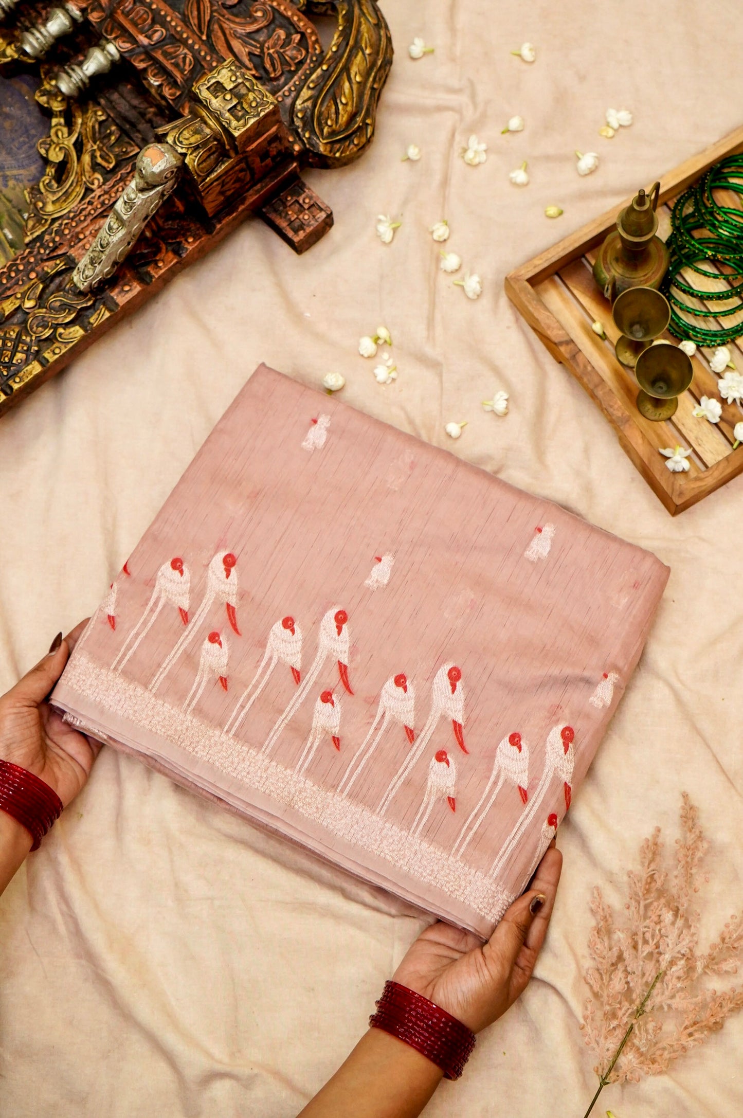 Raw Tussar Silk Banarasi Saree