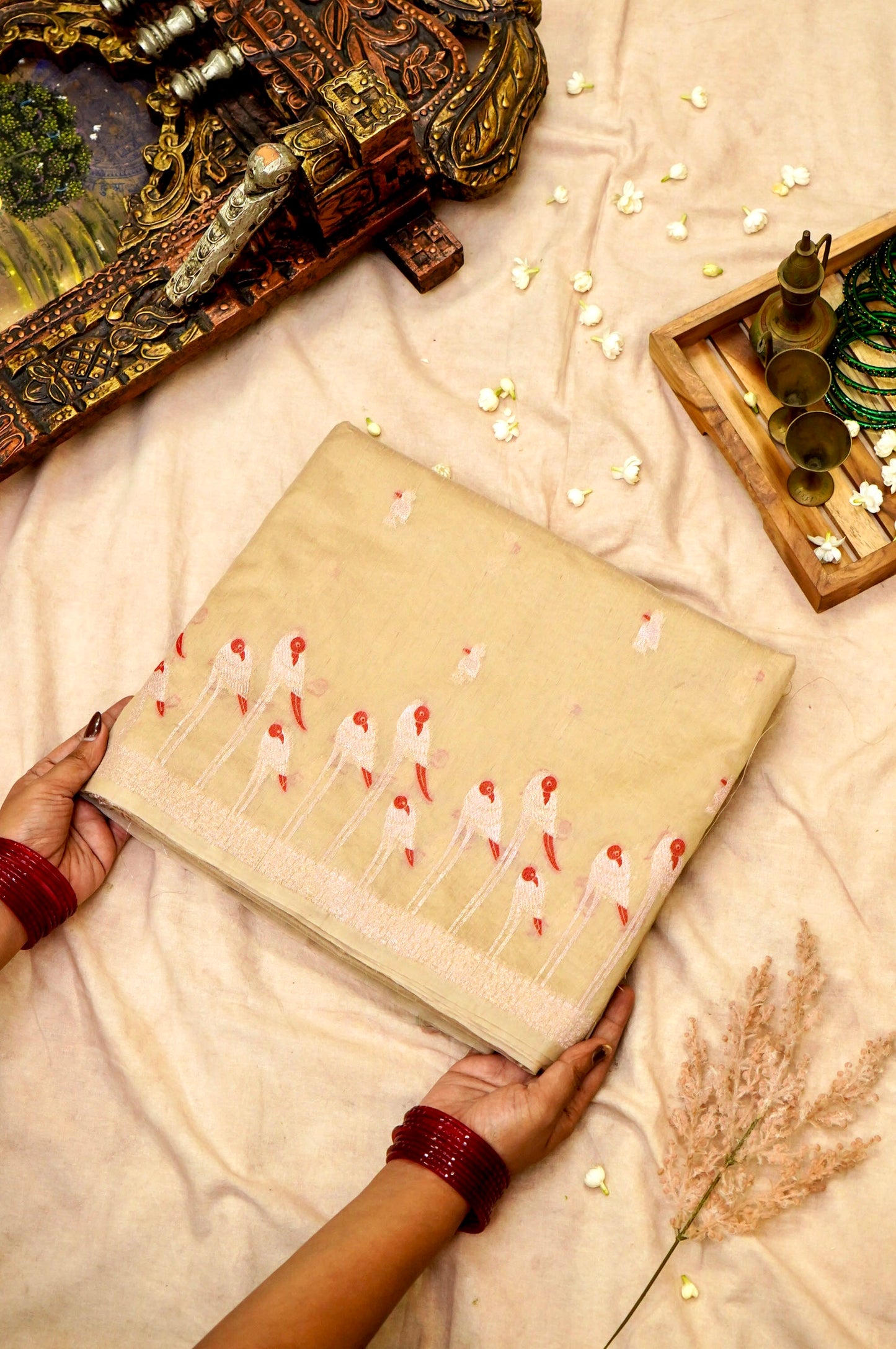 Raw Tussar Silk Banarasi Saree