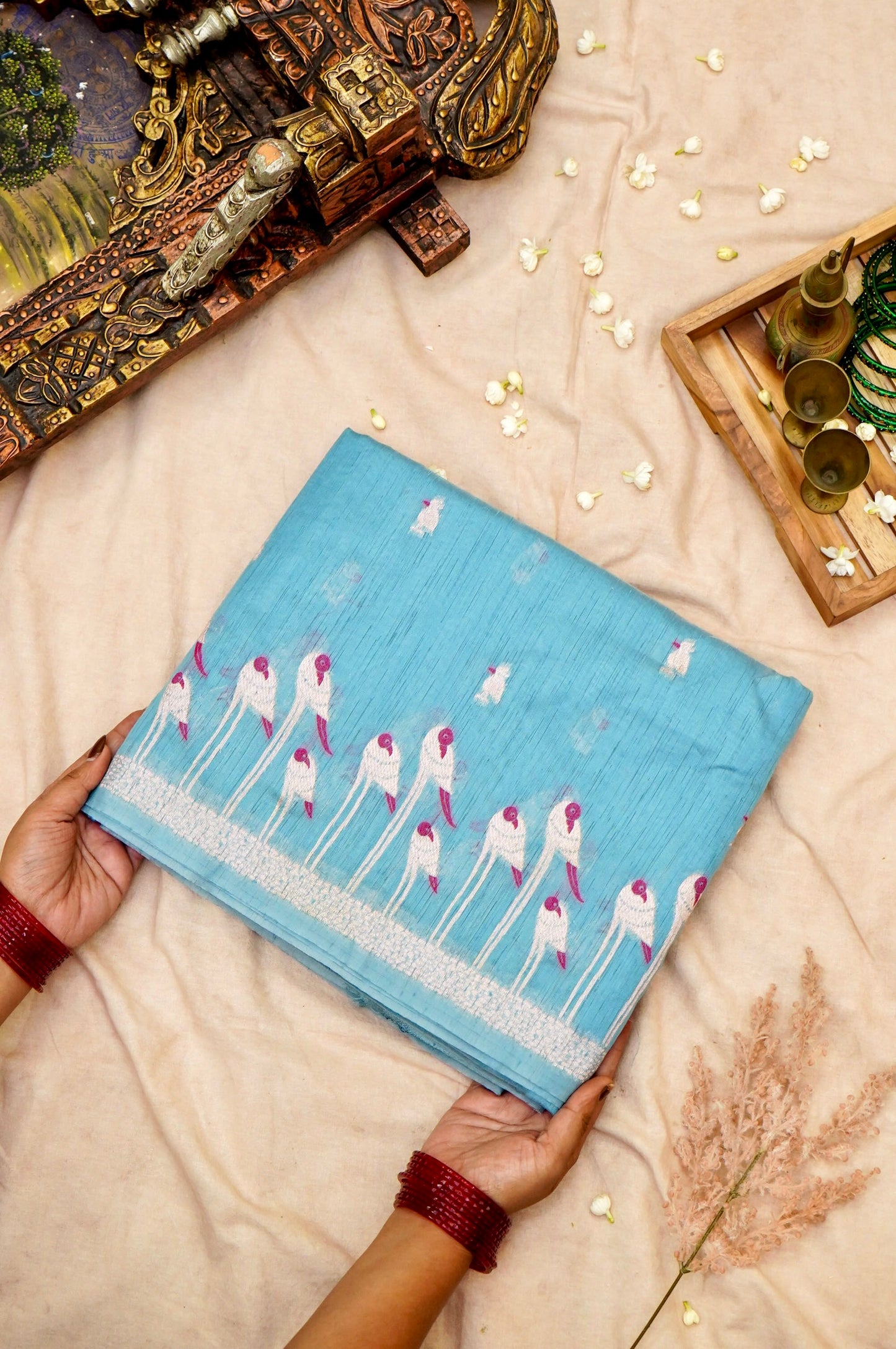 Raw Tussar Silk Banarasi Saree
