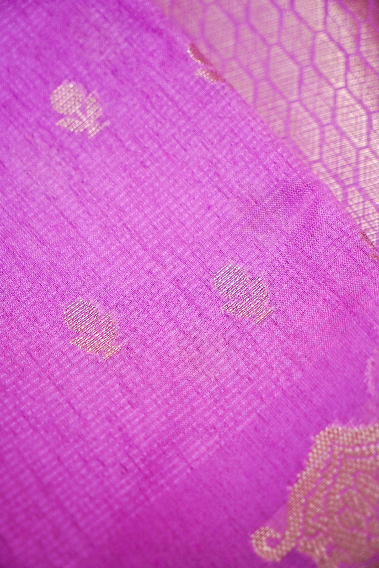 Cotton- Tussar Blend Banarasi Saree