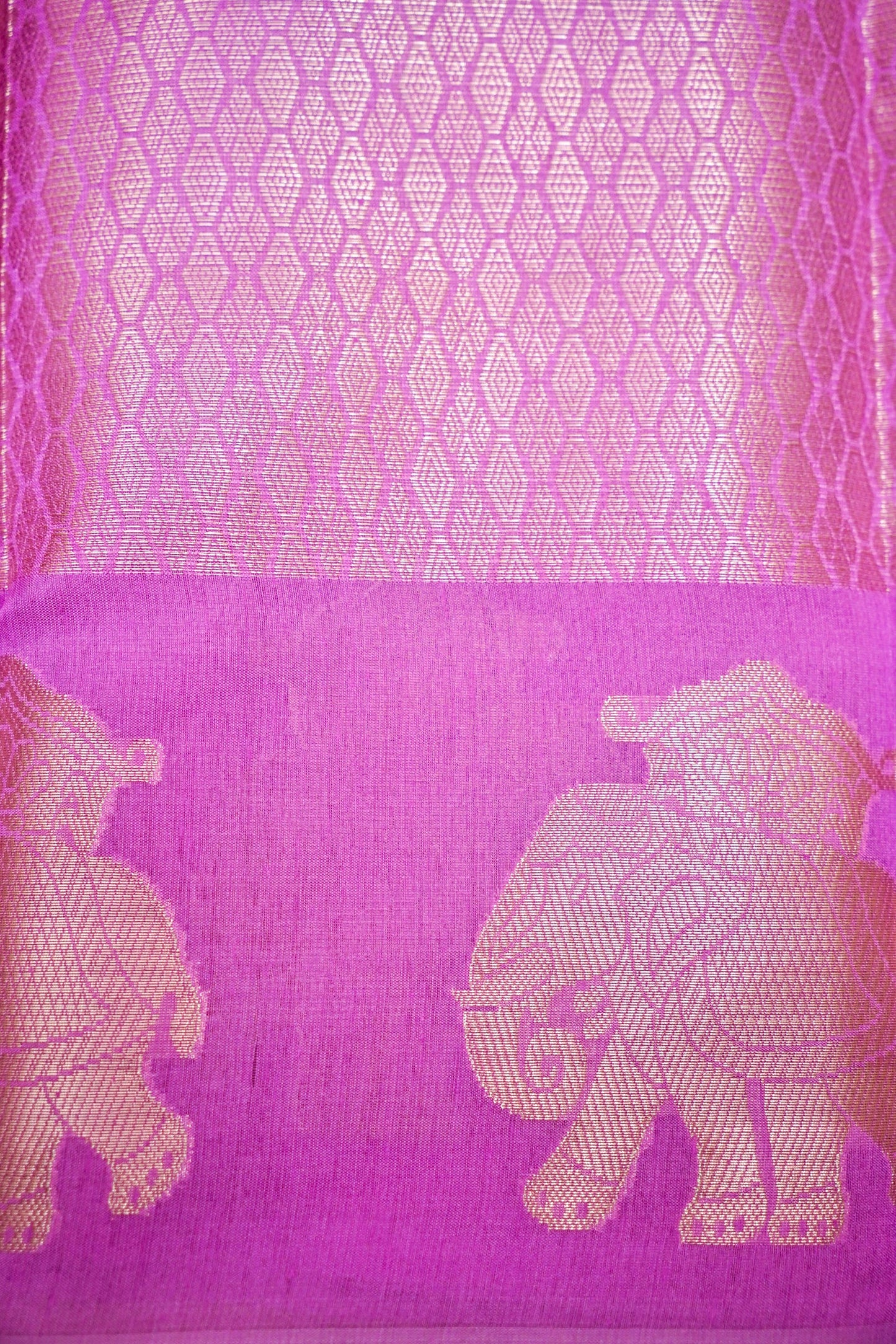 Cotton- Tussar Blend Banarasi Saree