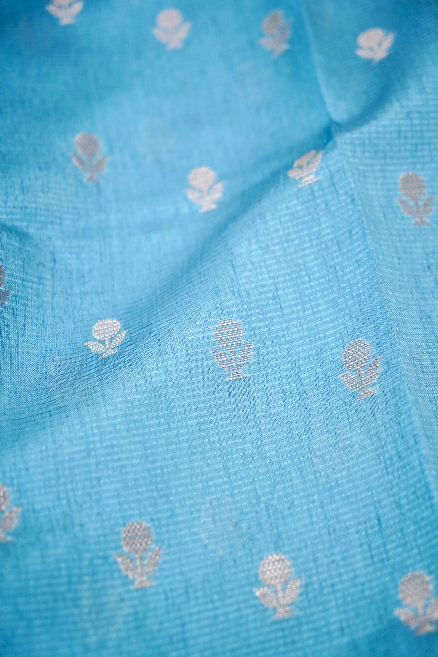 Cotton–Tussar Blend Banarasi Saree