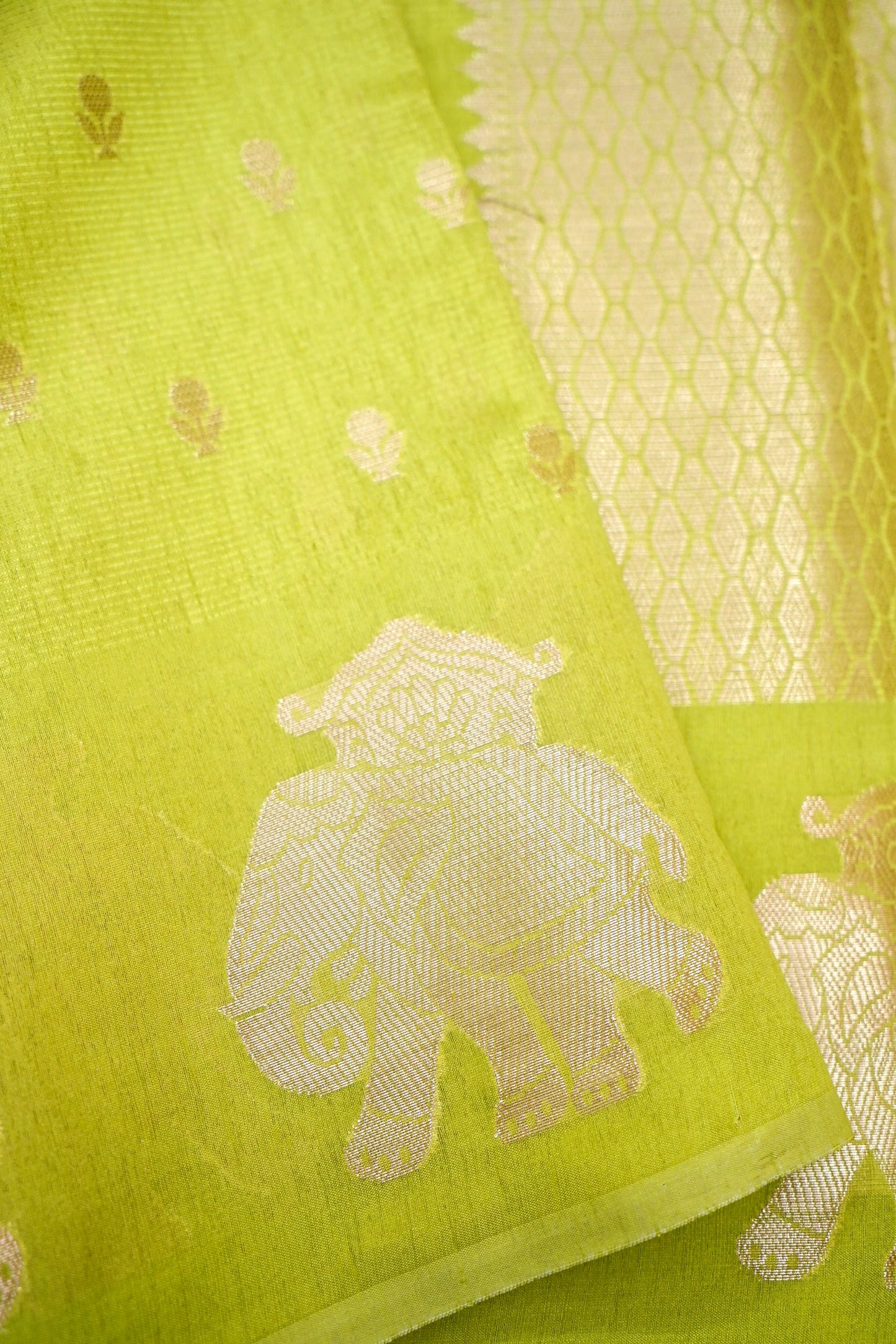Cotton - Tussar Blend Banarasi Saree