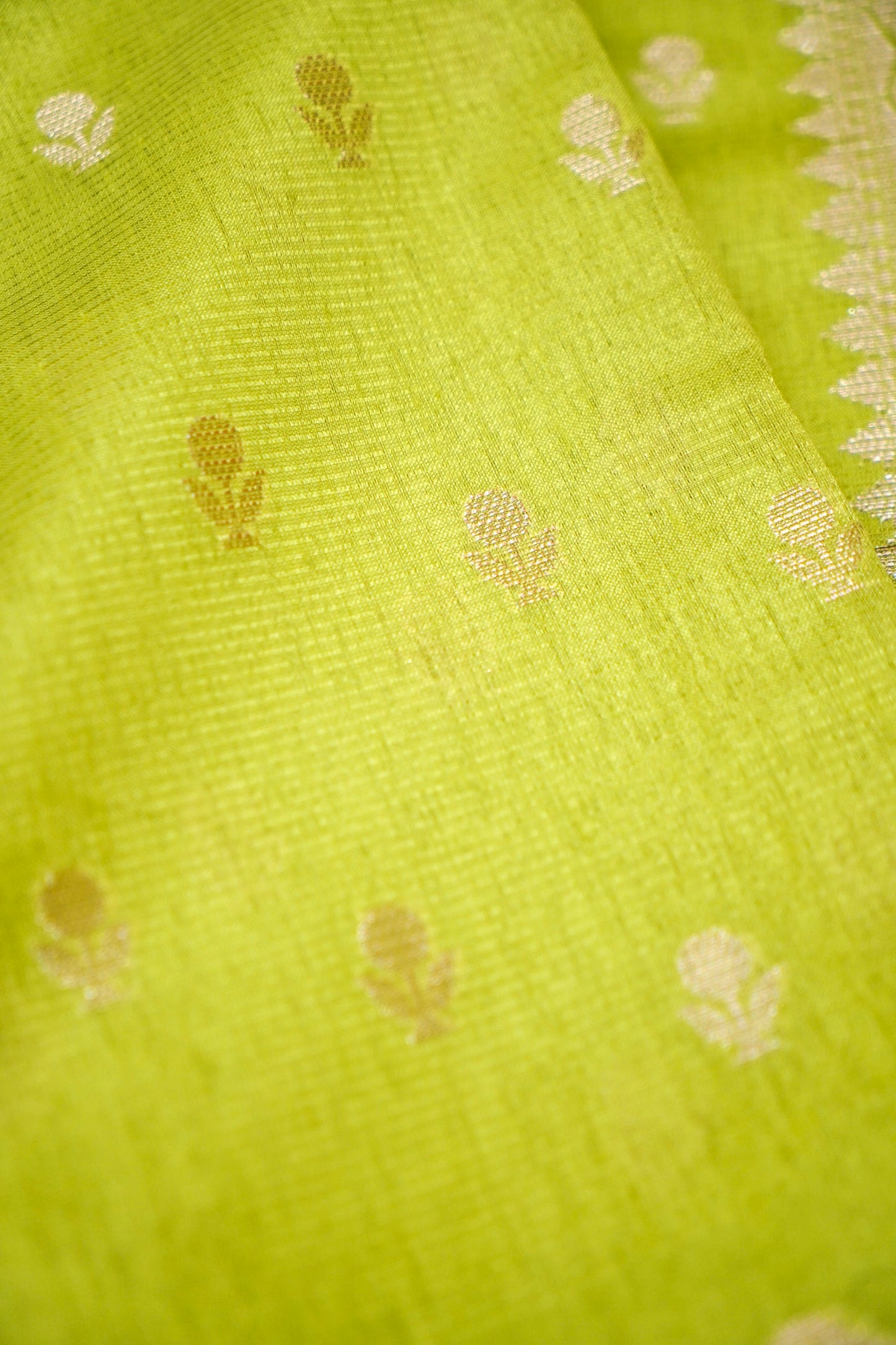 Cotton - Tussar Blend Banarasi Saree