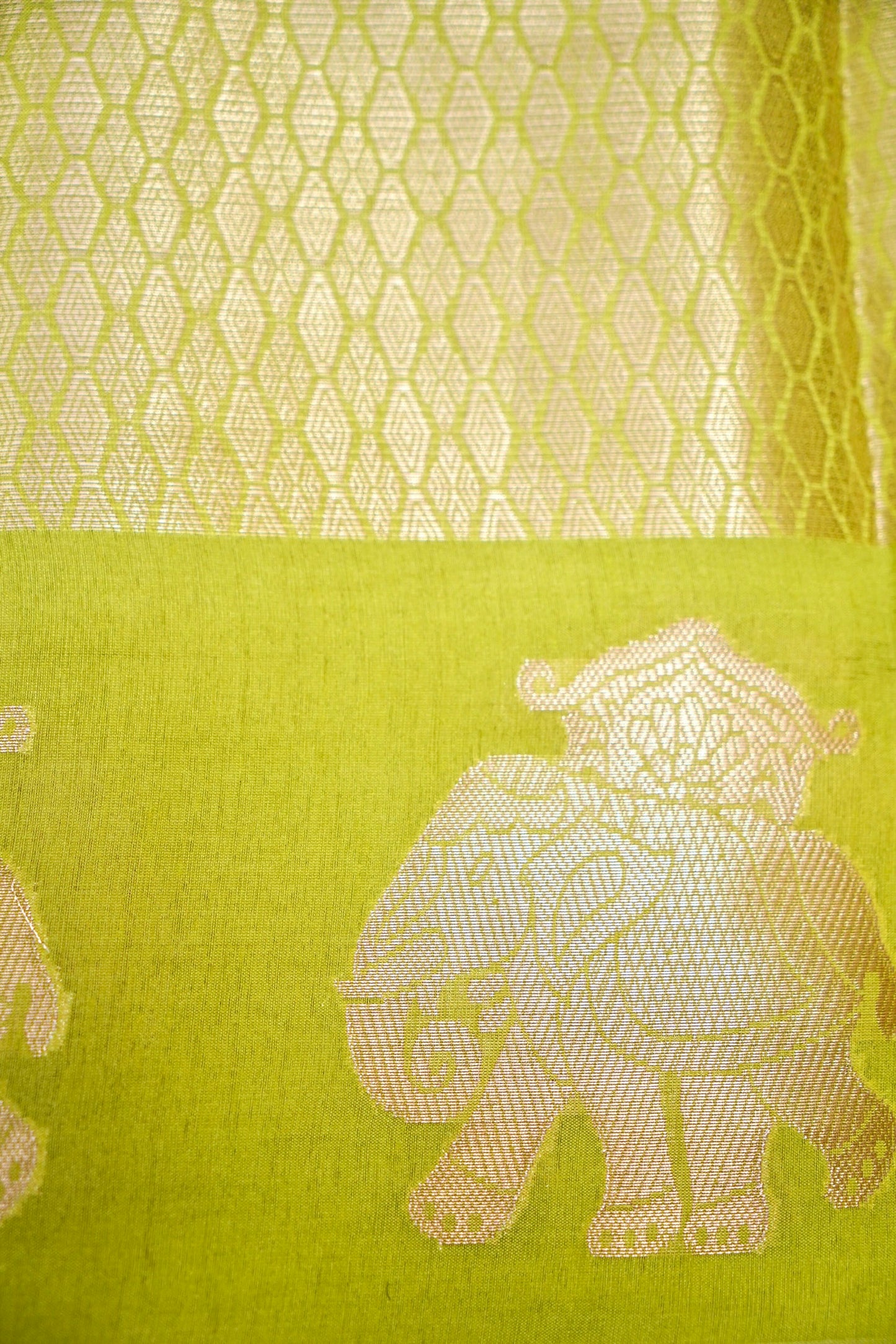 Cotton - Tussar Blend Banarasi Saree