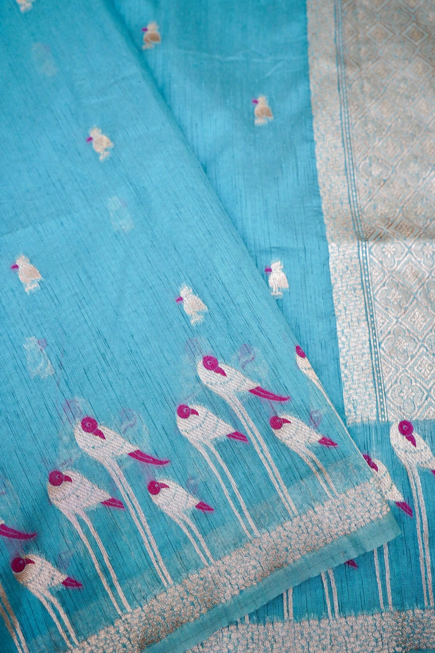 Raw Tussar Silk Banarasi Saree