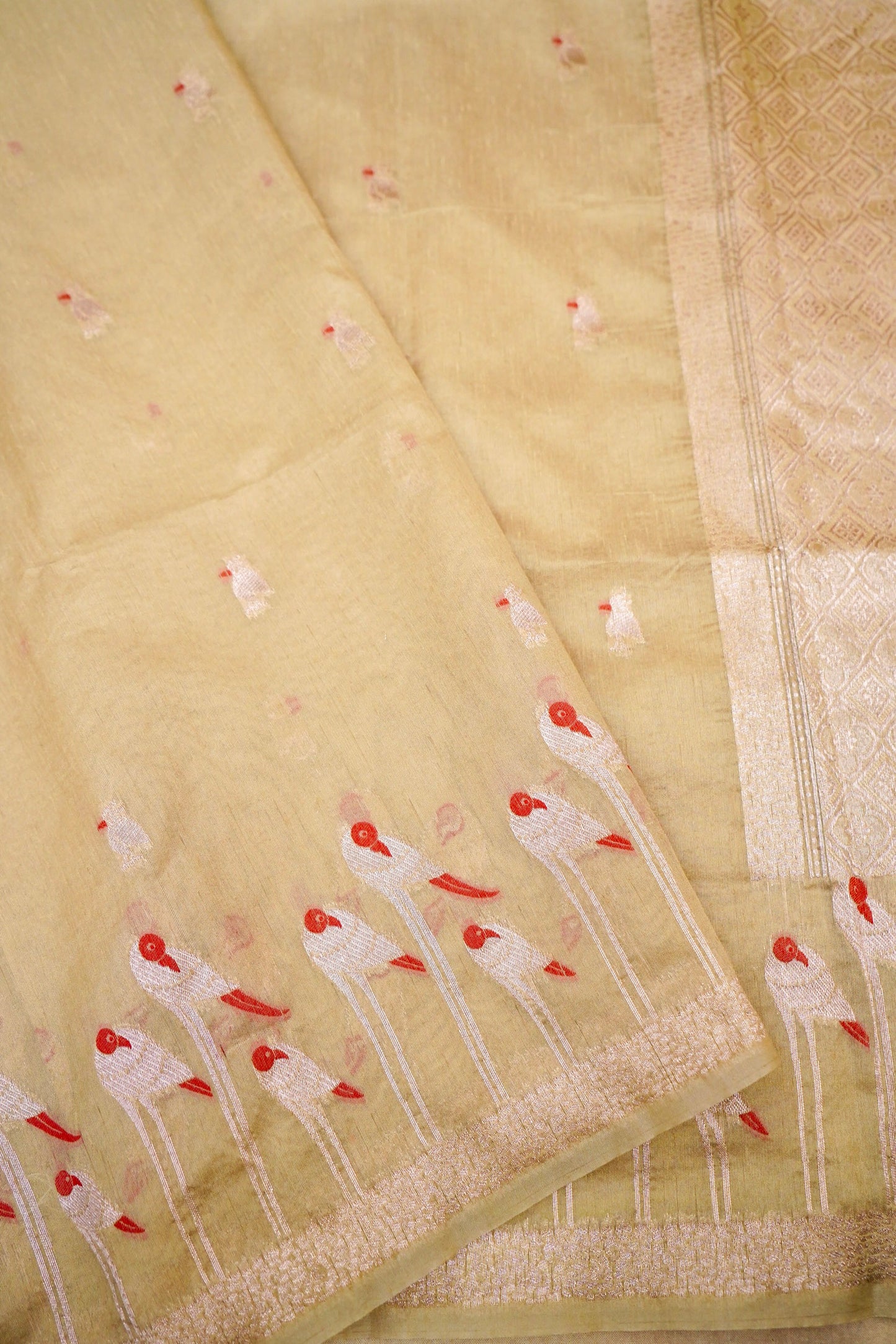 Raw Tussar Silk Banarasi Saree