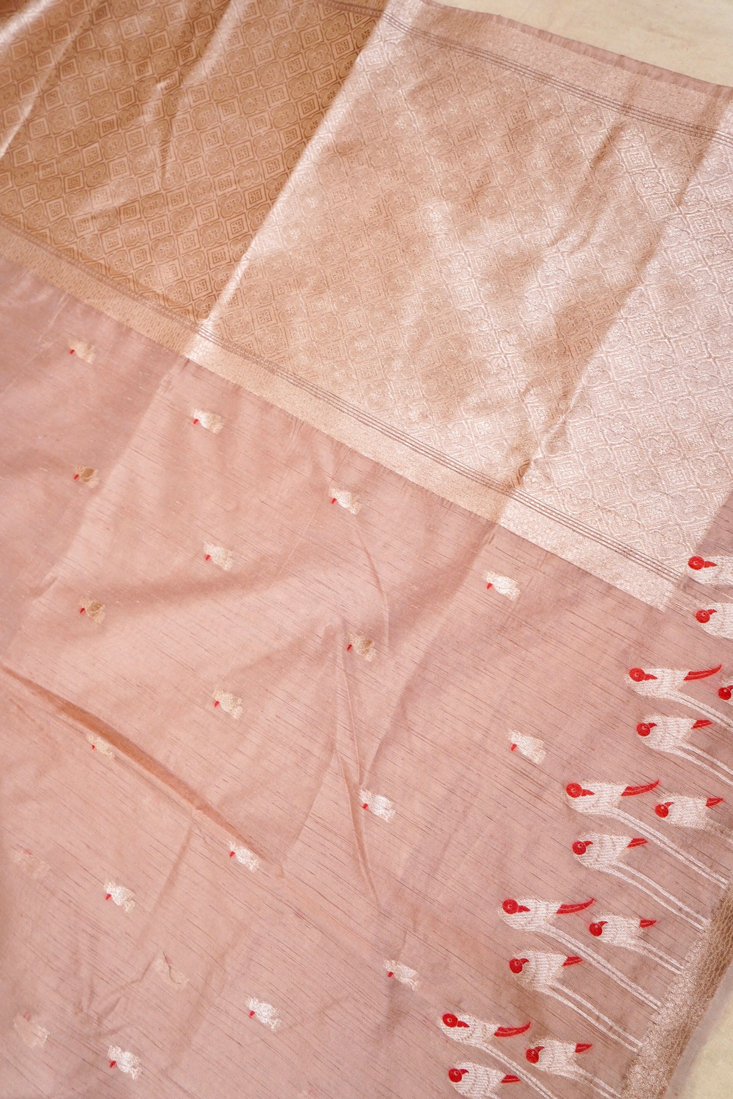Raw Tussar Silk Banarasi Saree
