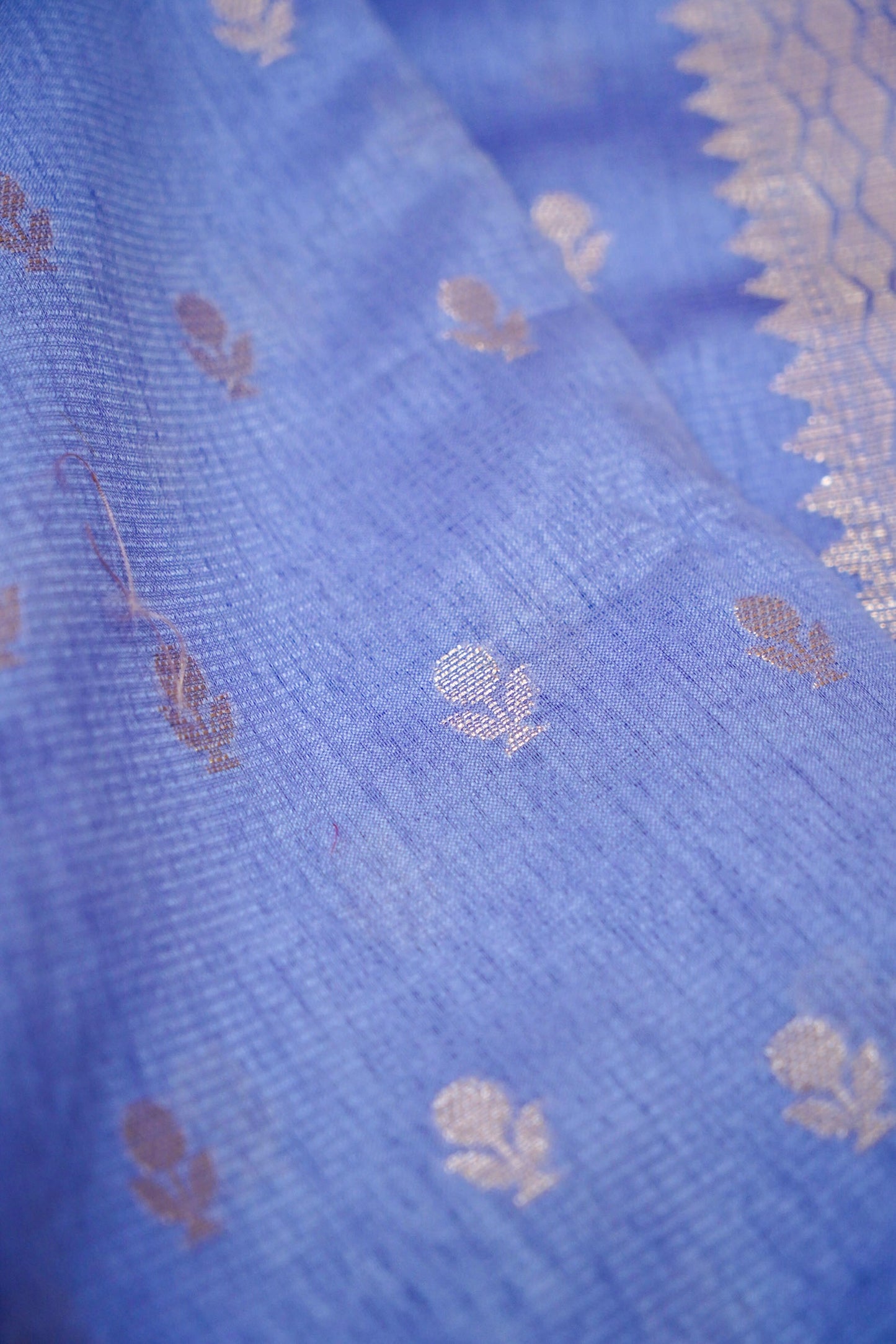 Cotton - Tussar Blend Banarasi Saree