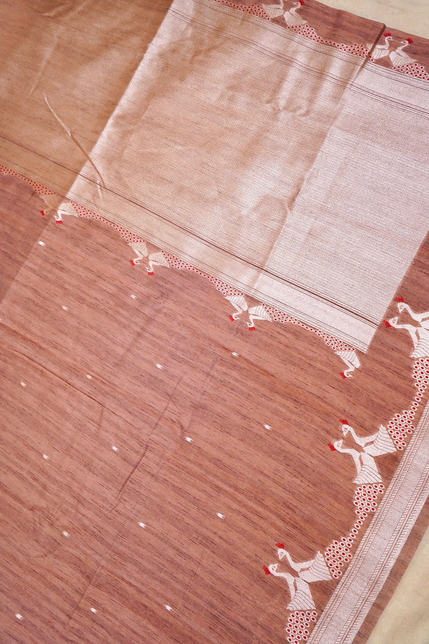 Raw Tussar Silk Banarasi Saree