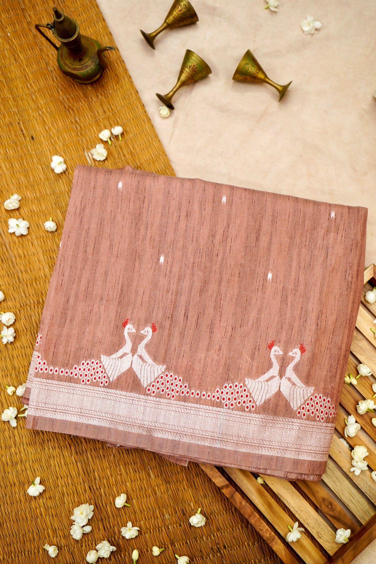 Raw Tussar Silk Banarasi Saree
