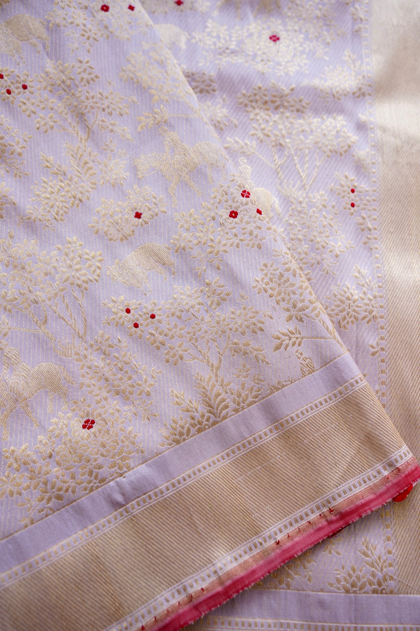 Pastel Katan Silk Saree