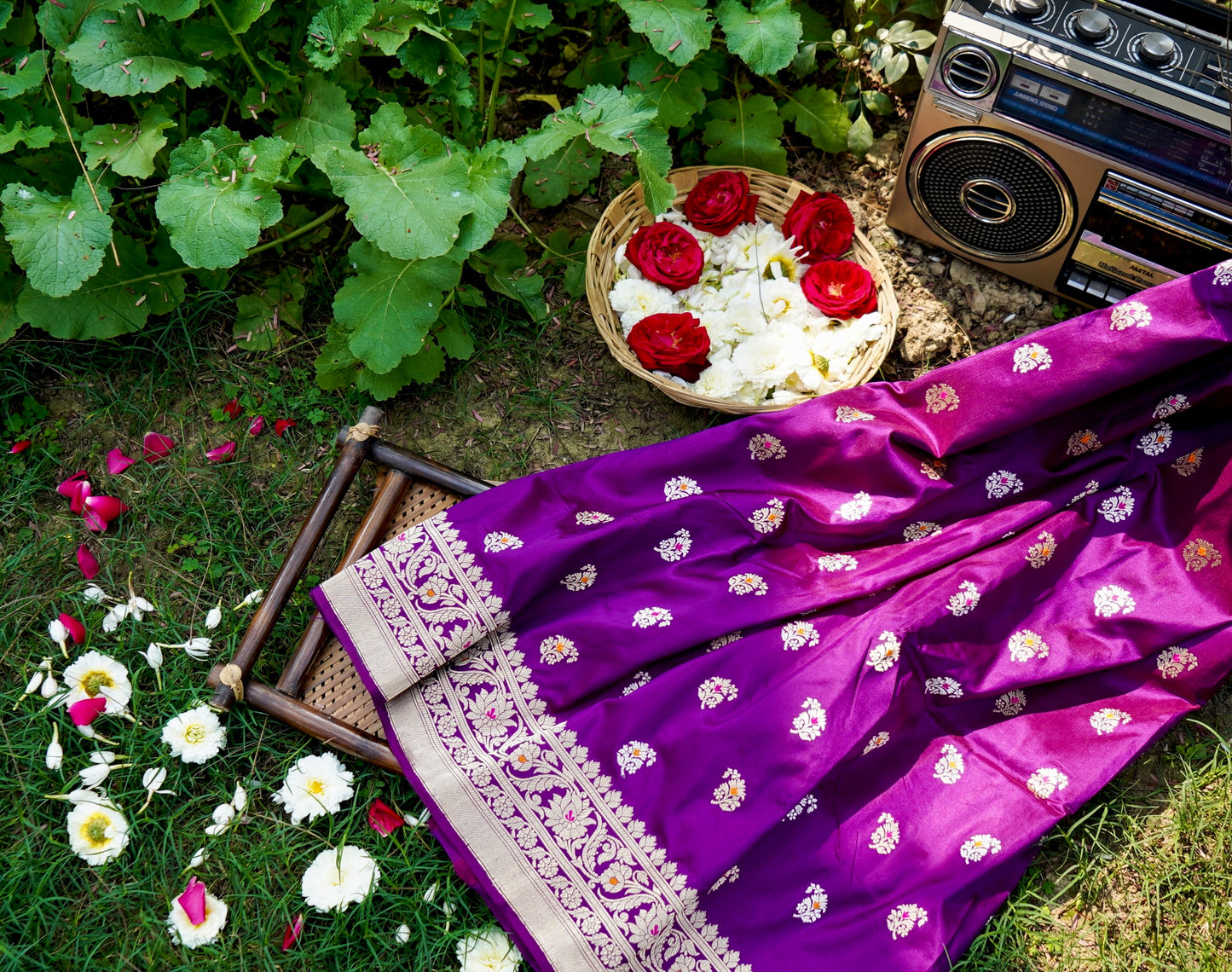 Royal Banarasi katan silk saree