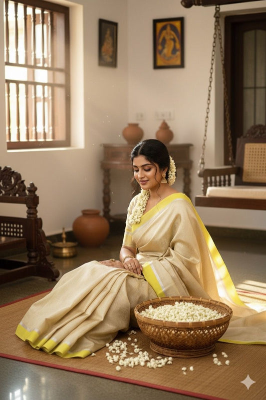 Satin Border Tissue Brocade Banarasi Saree