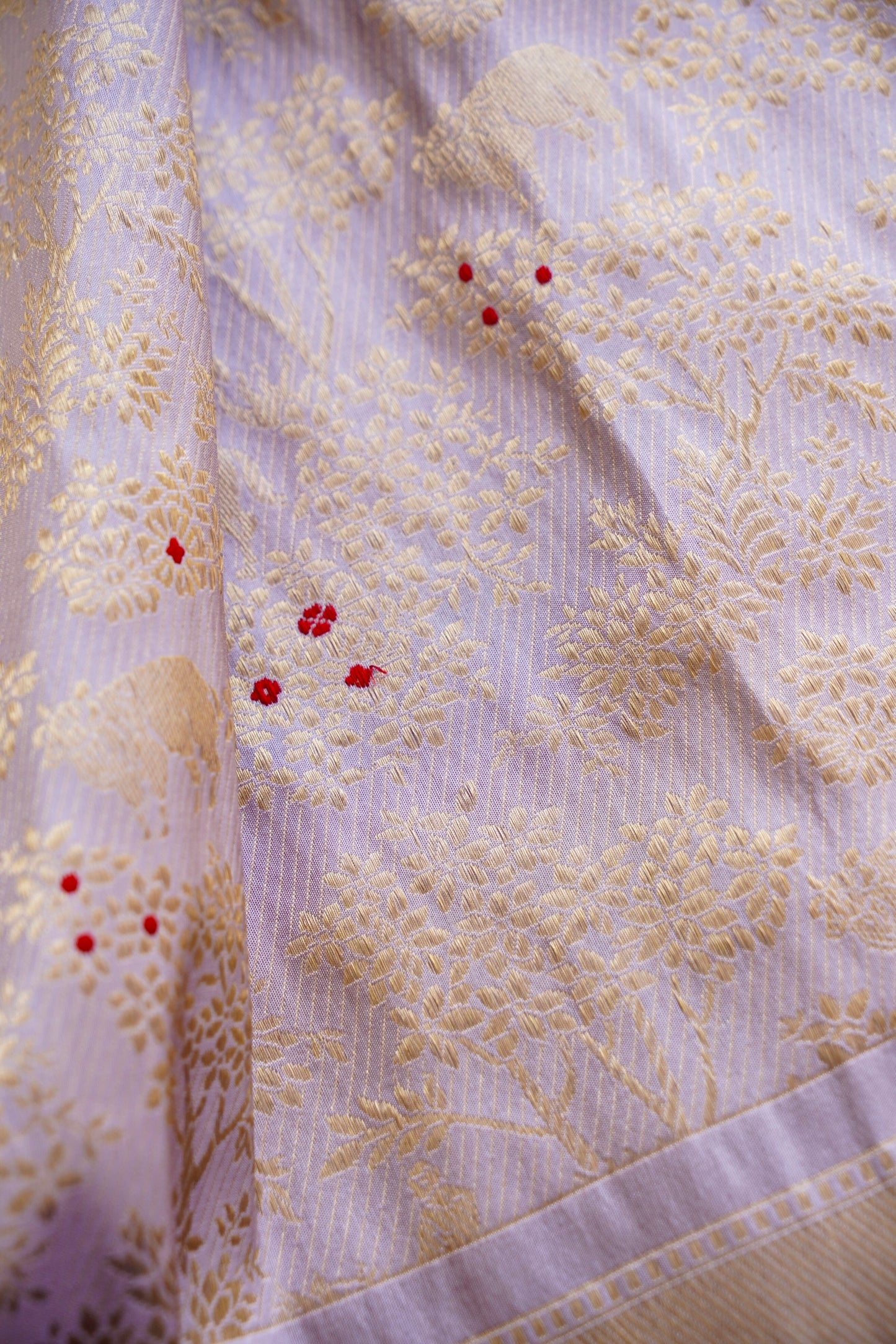 Pastel Katan Silk Saree