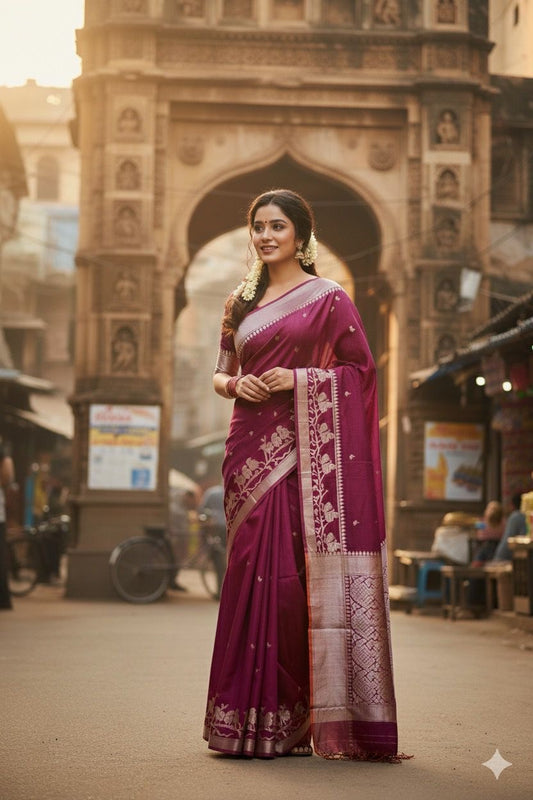 Raw Silk Banarasi Saree