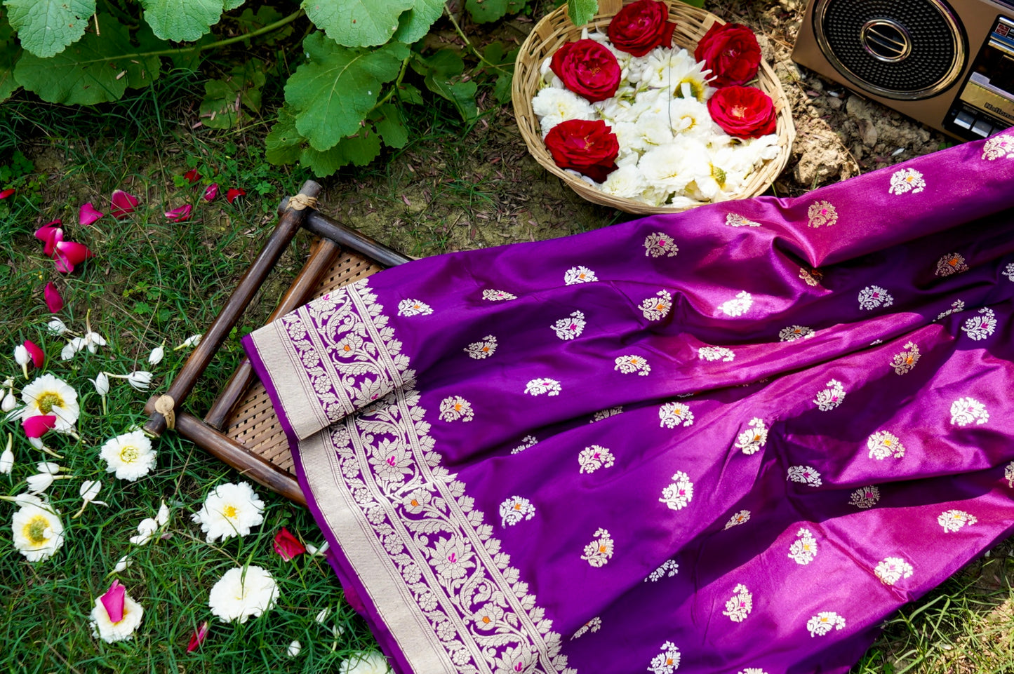 Royal Banarasi katan silk saree