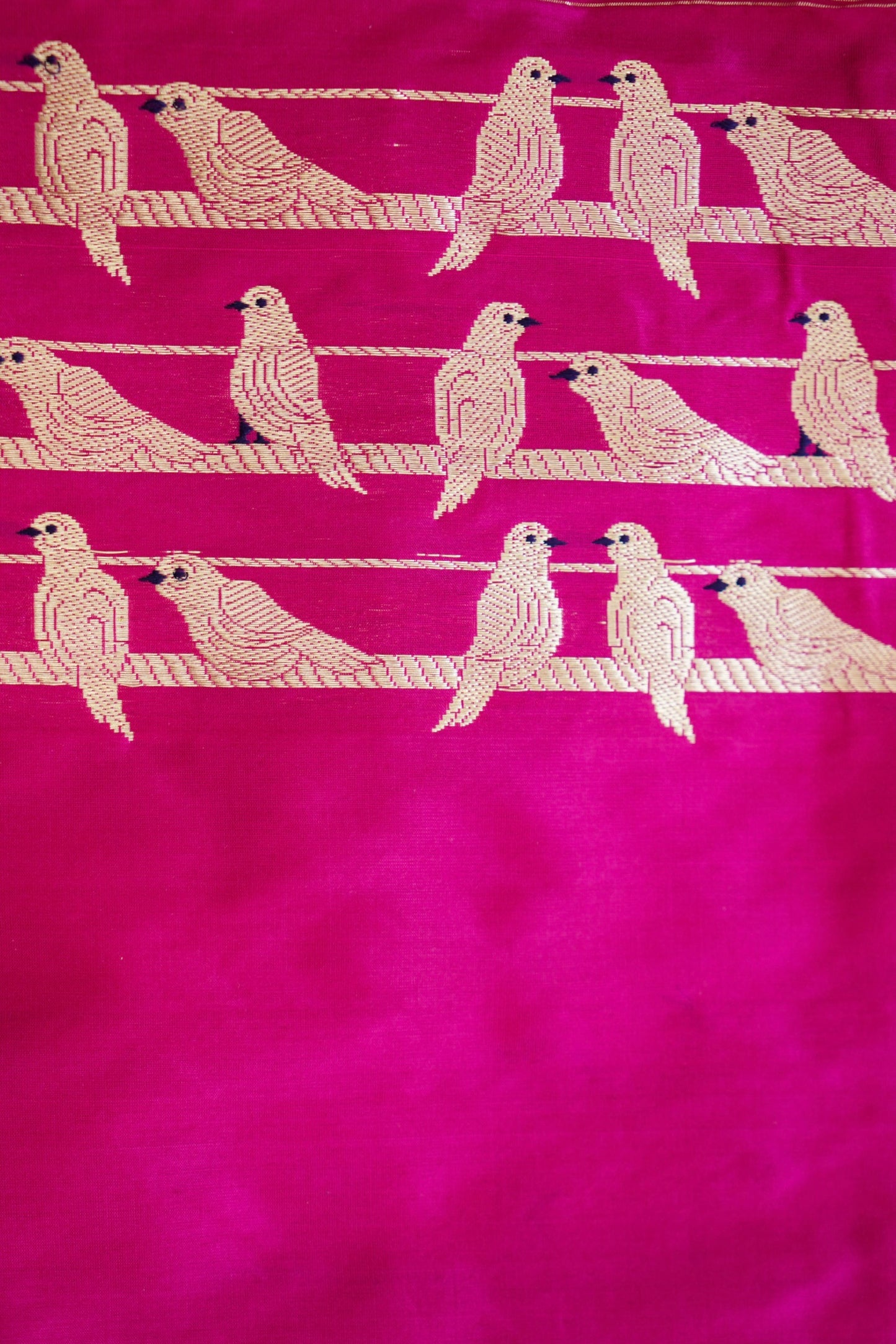 Rani Pink Katan Silk Saree