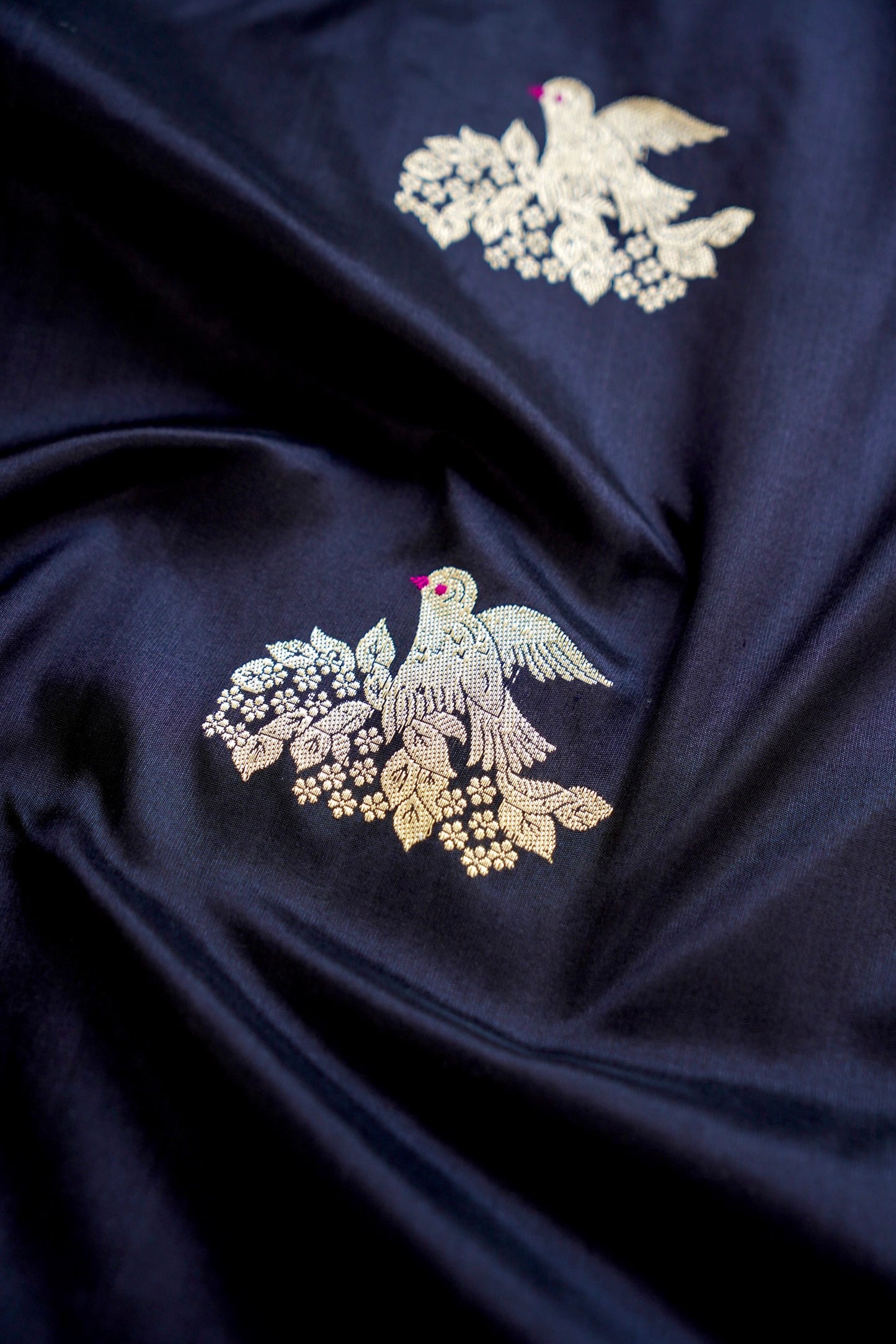 Black Katan Silk Saree