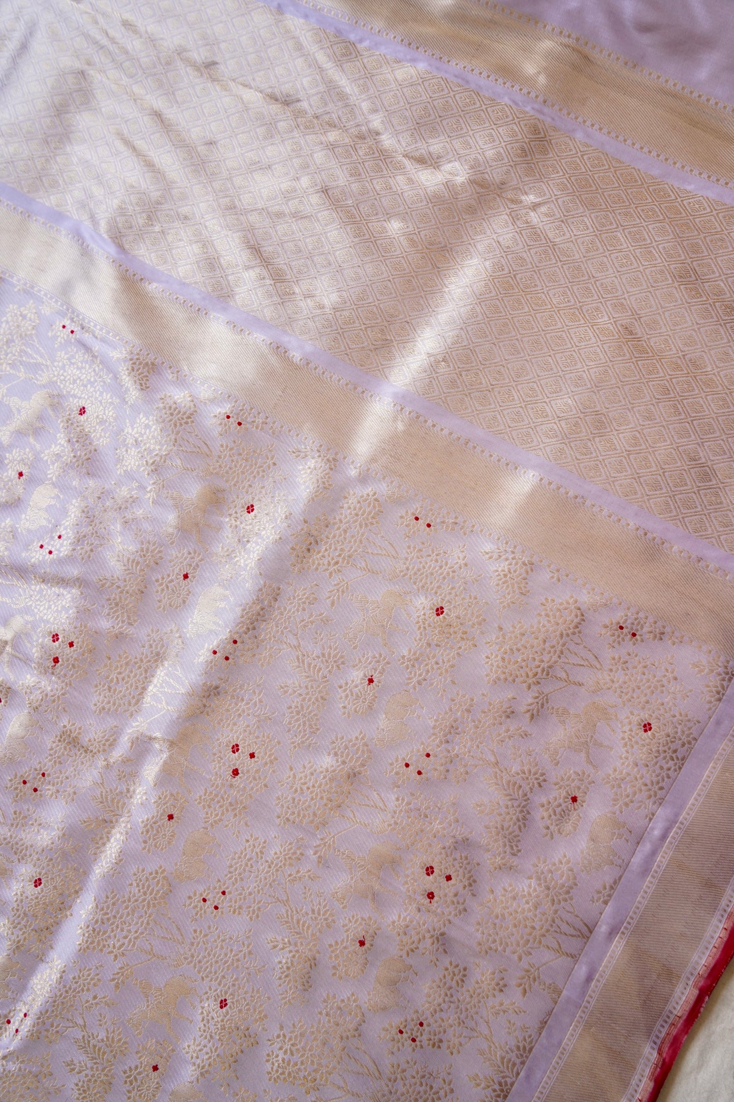 Pastel Katan Silk Saree