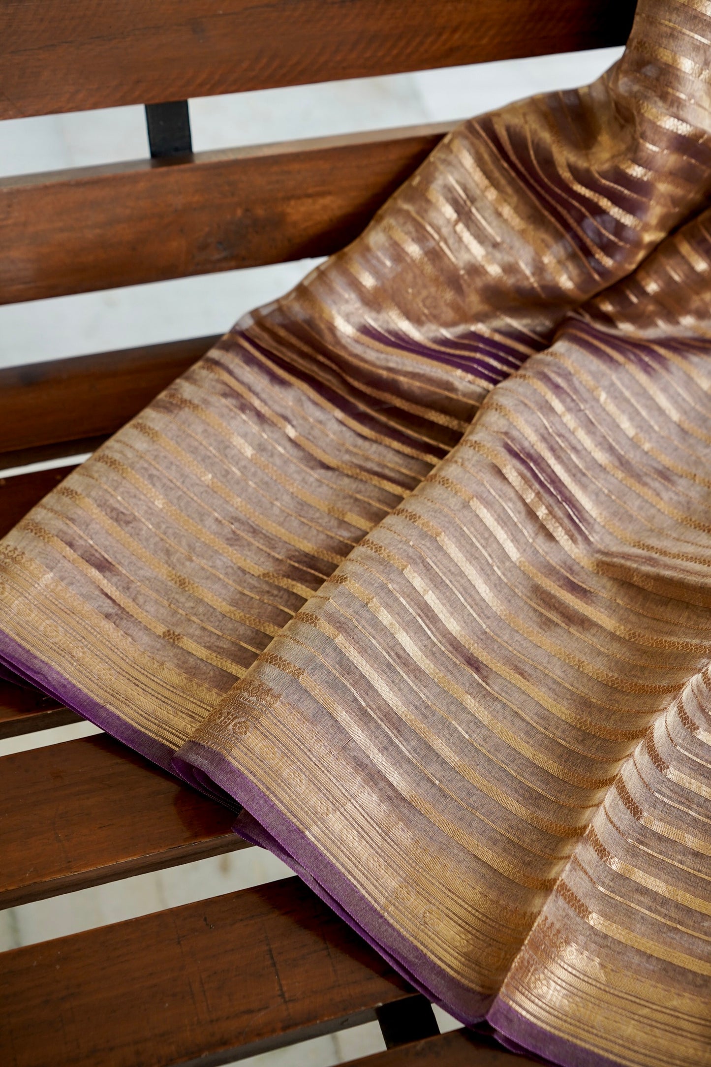 Lavender Tissue Silk Saree