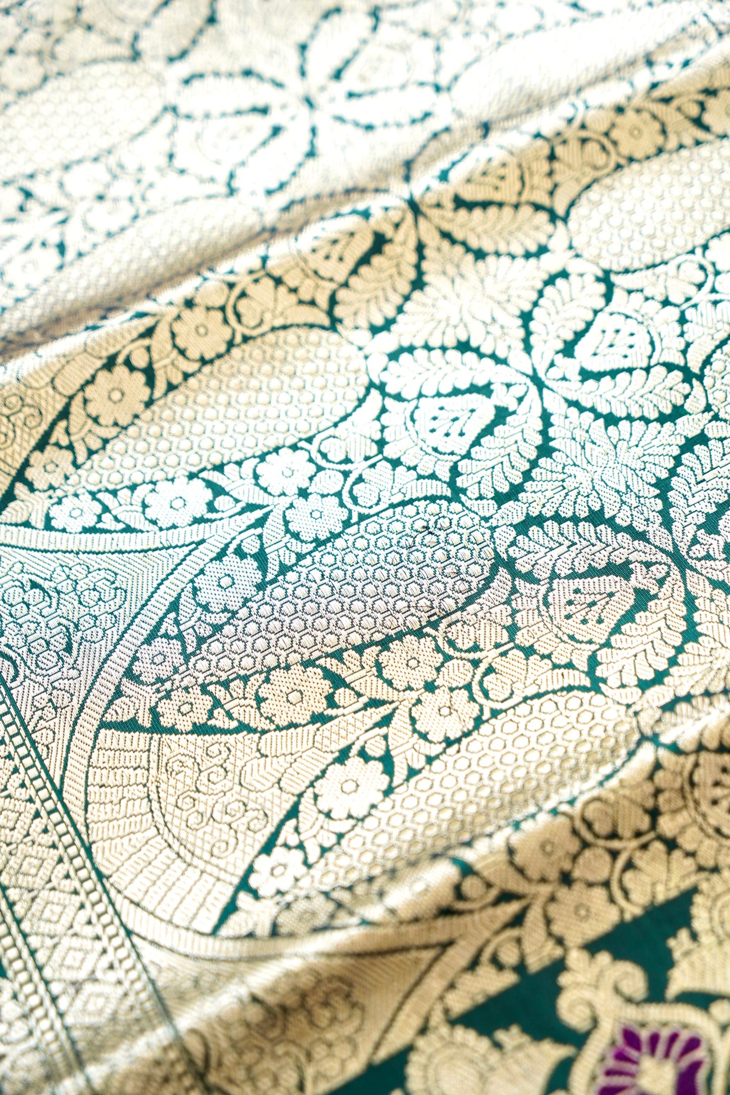 Royal Green Katan Silk Saree