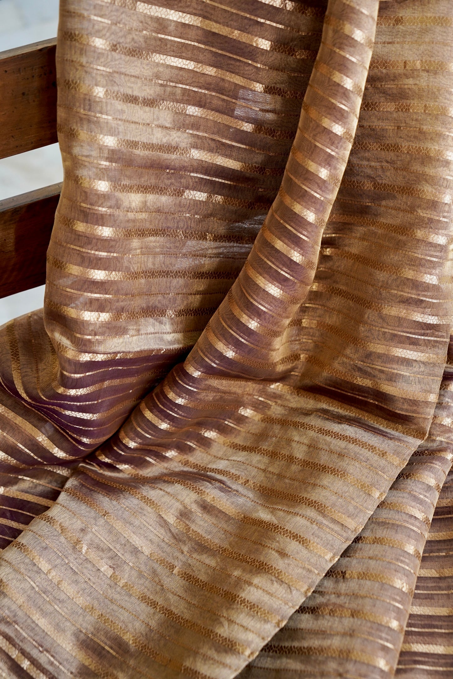 Lavender Tissue Silk Saree