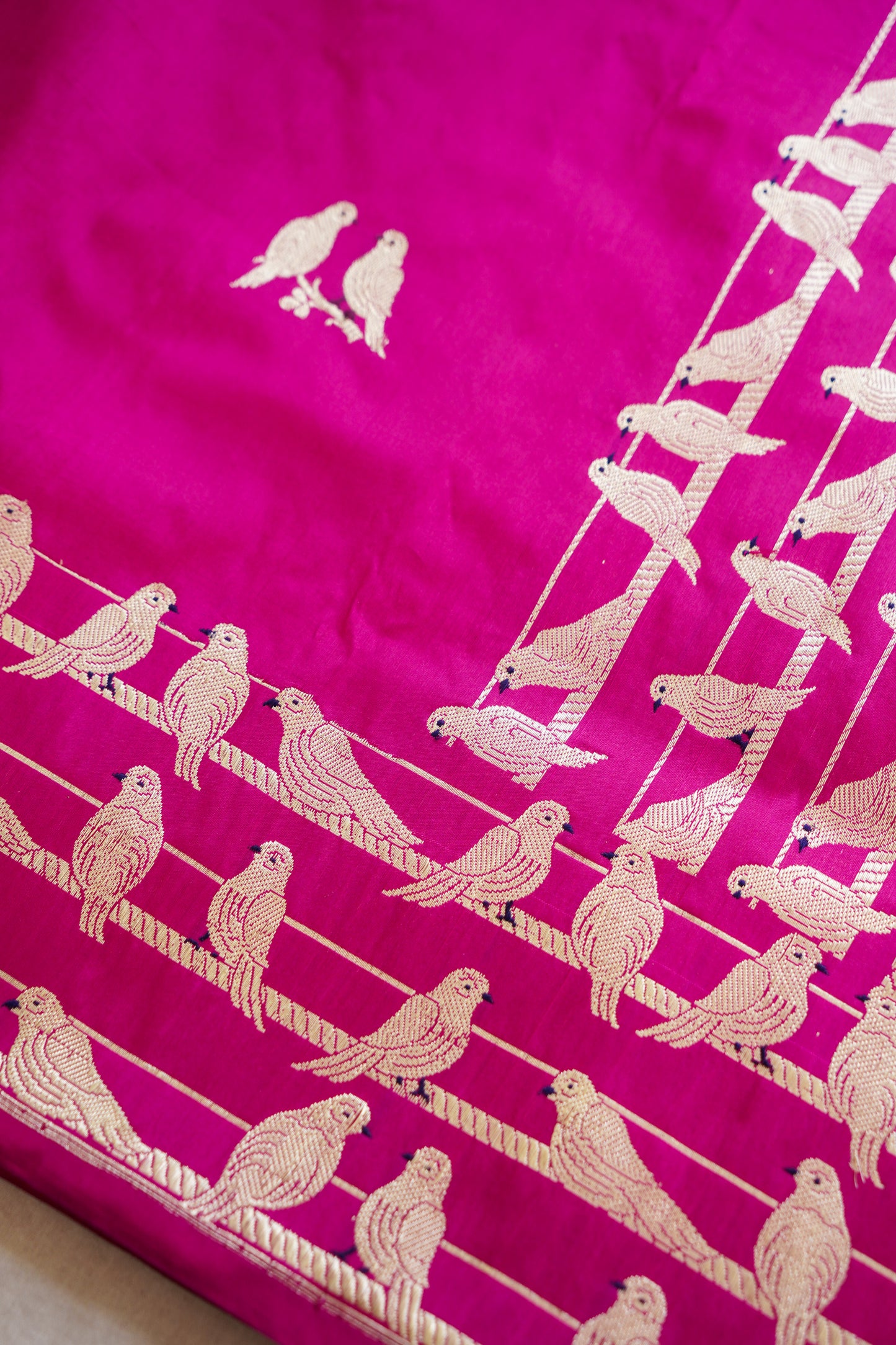 Rani Pink Katan Silk Saree