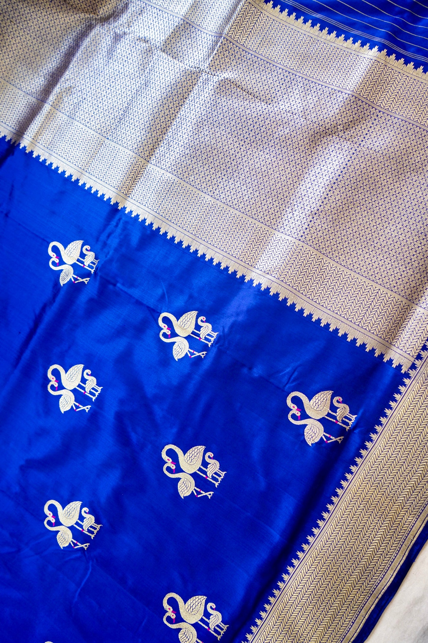 Royal Blue Katan SilknSaree