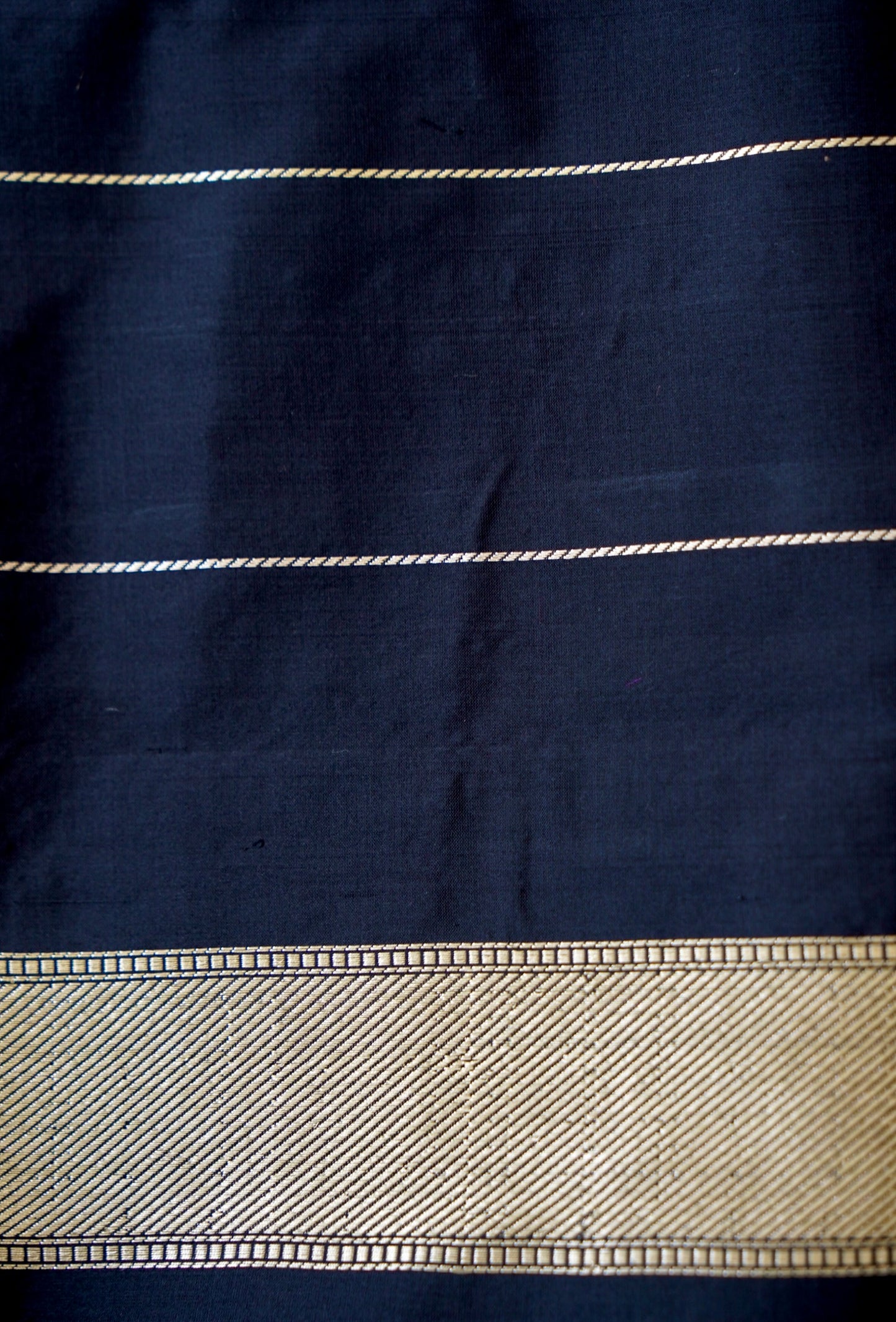 Black Katan Silk Saree