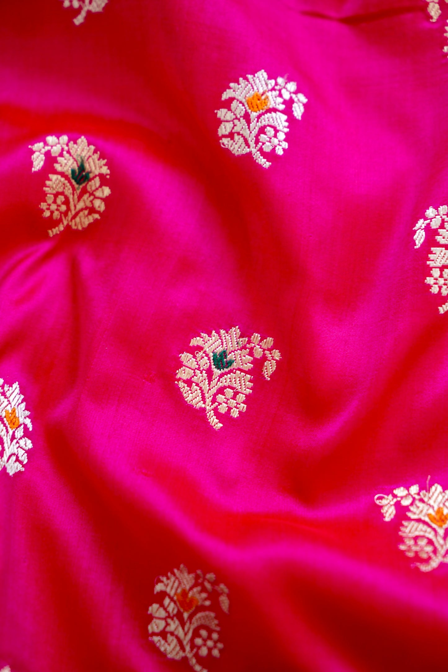 Rani Pink Katan Silk Saree