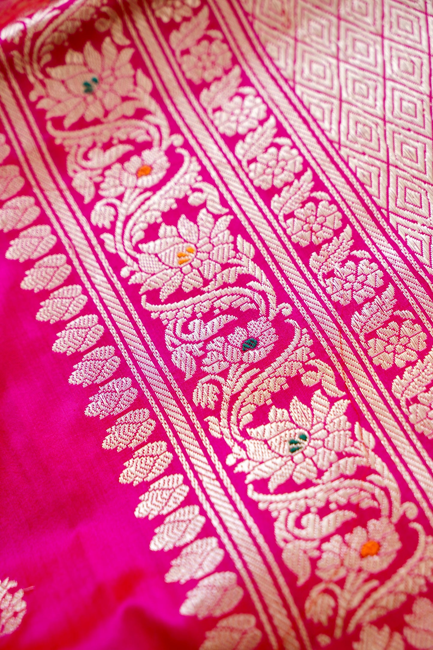 Rani Pink Katan Silk Saree