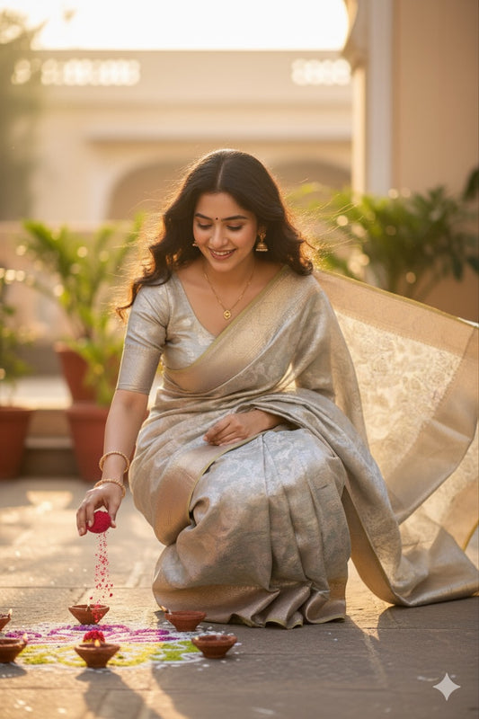 Zari Brocrade Banarasi Saree