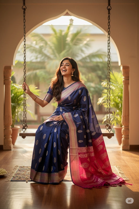 Mashru Silk Banarasi Saree