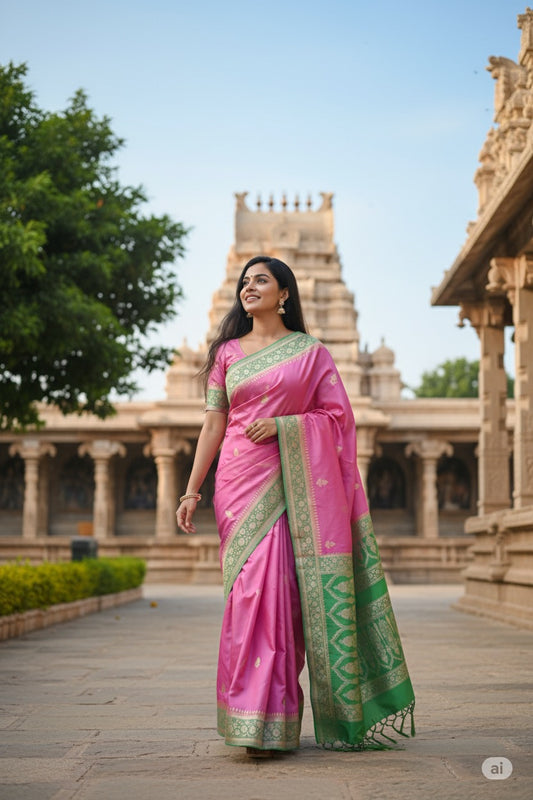 Mashru Silk Banarasi Saree