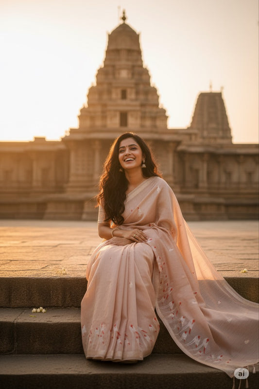 Raw Tussar Silk Banarasi Saree
