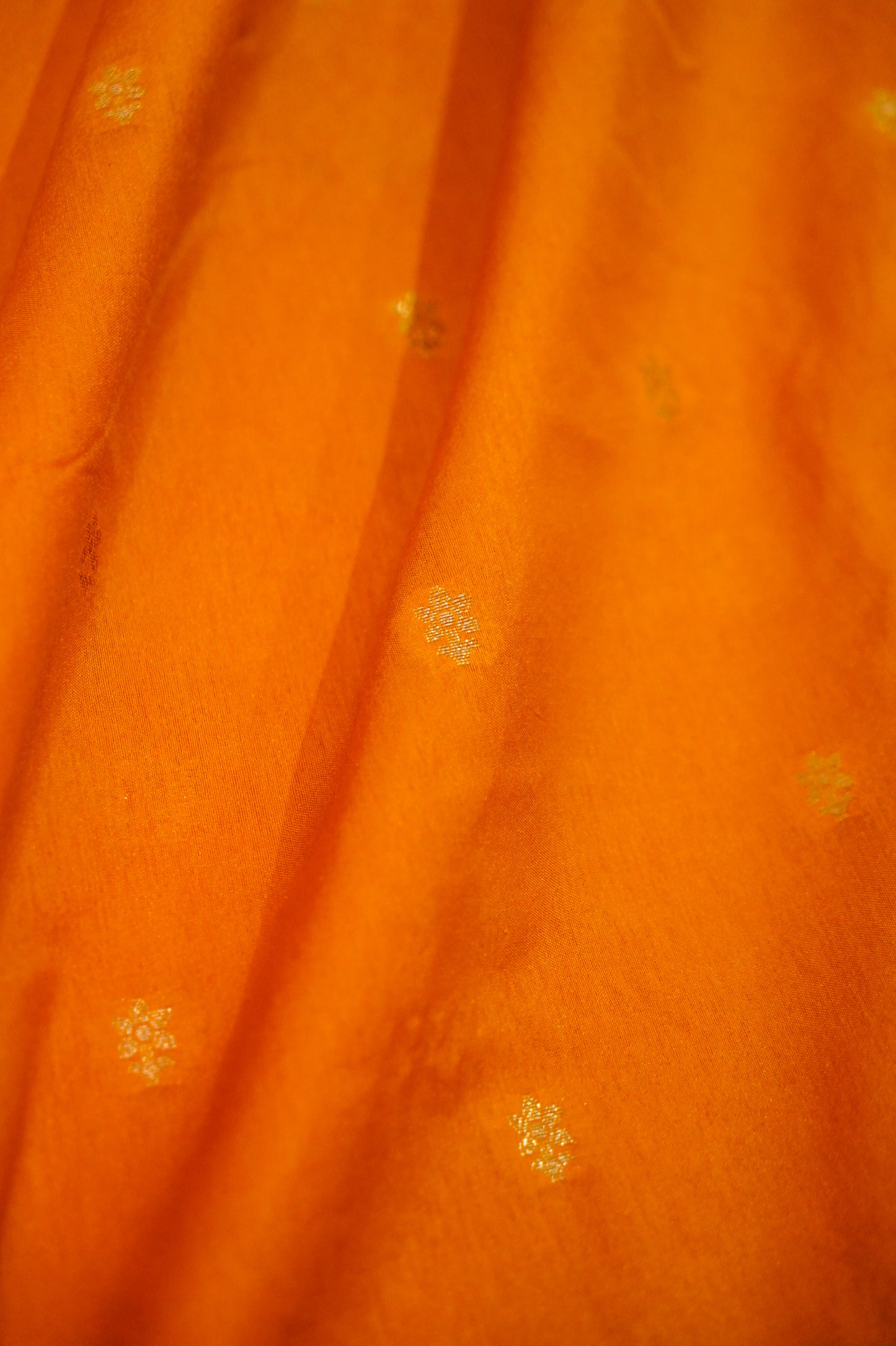 Mustard Yellow Raw Mango Soft Silk Banarasi Saree