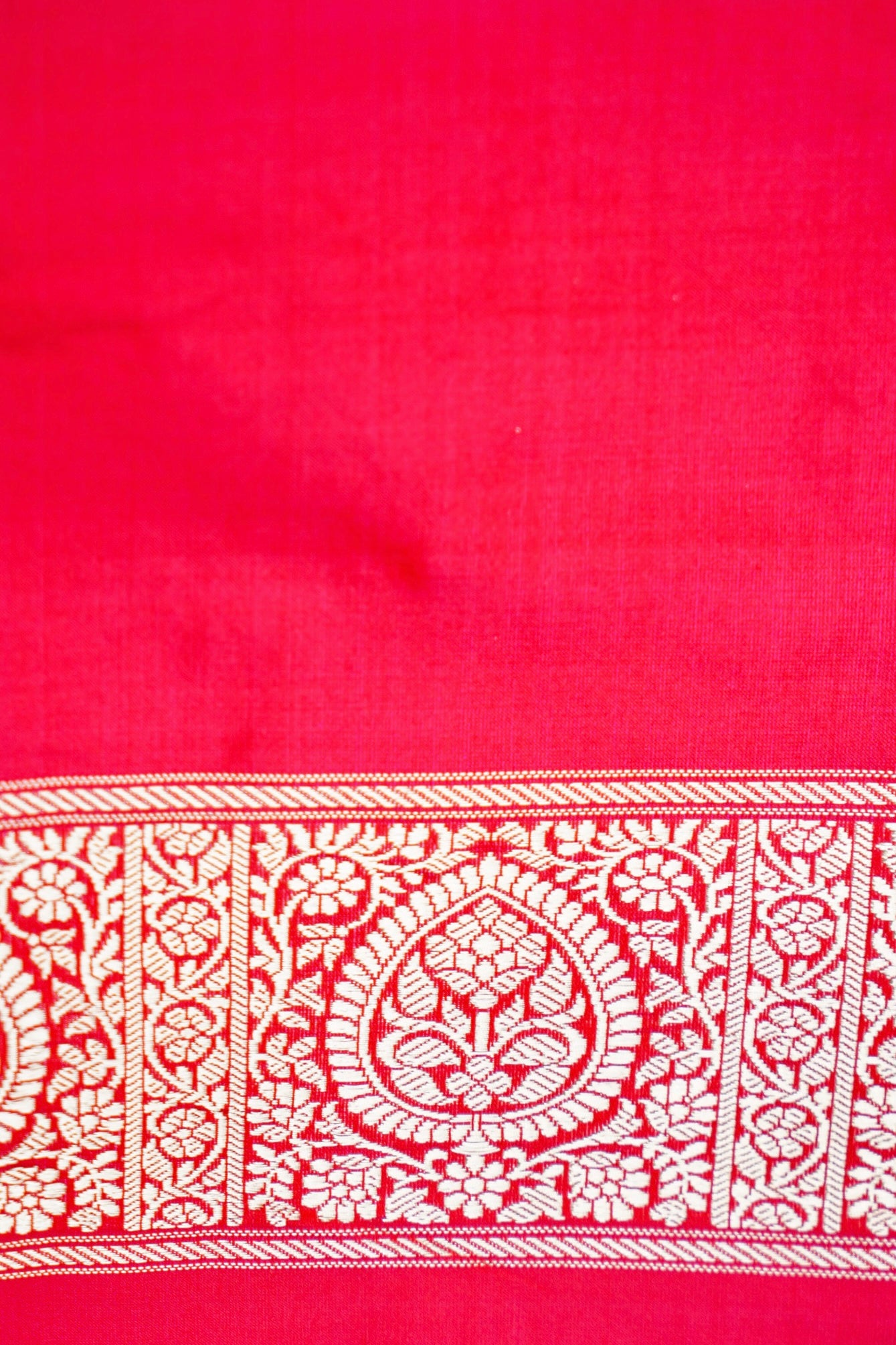 Red Pure Banarasi Katan Silk Saree