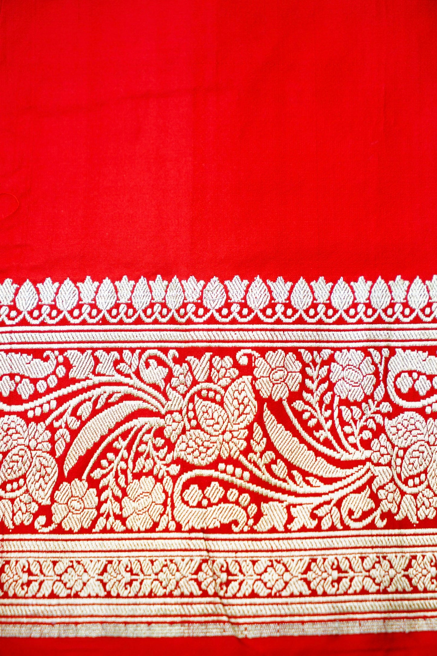 Red Pure Banarasi Katan Silk Saree