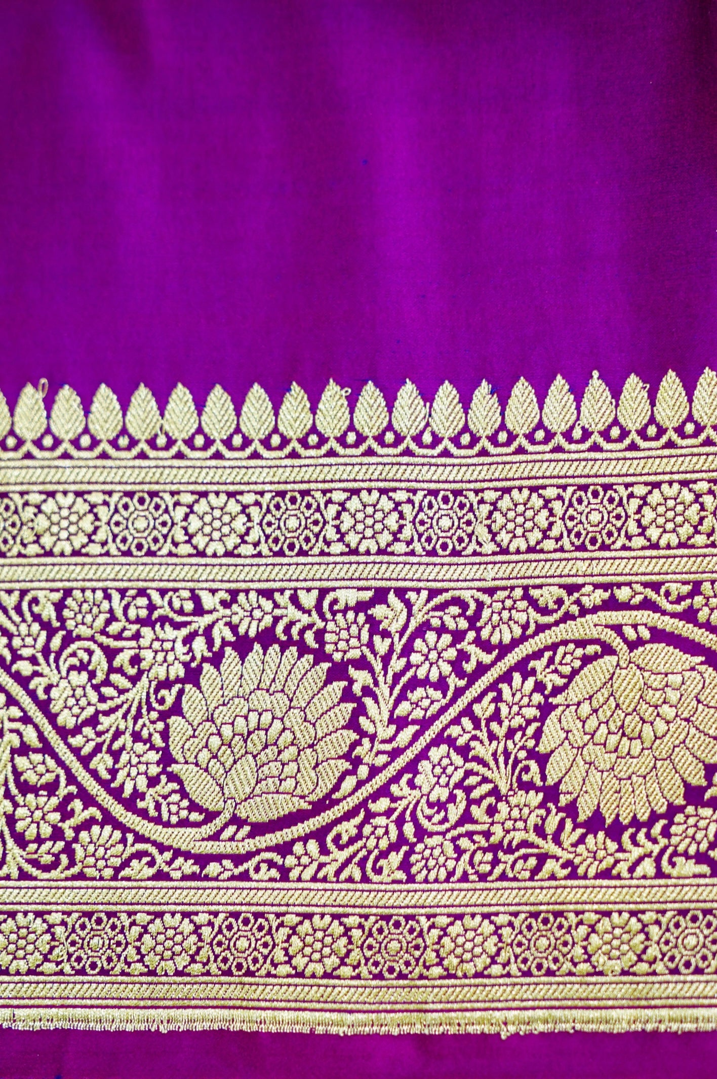 Purple Pure Banarasi Katan Saree