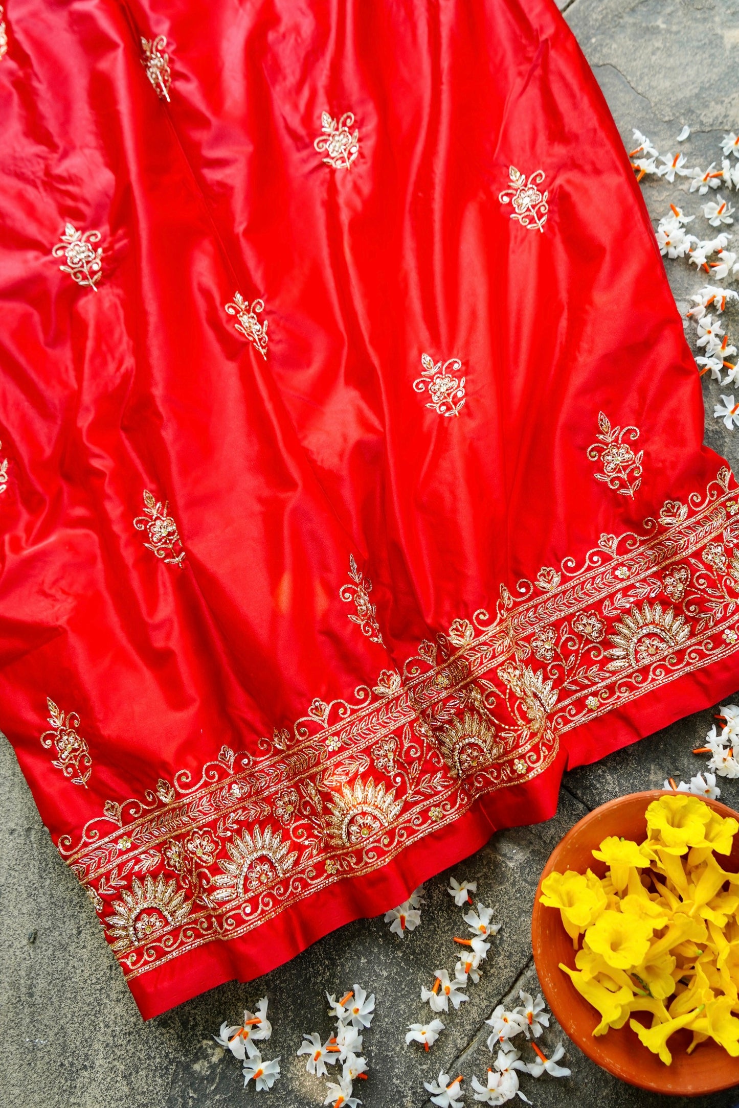 Banarasi Silk Saree with Zardosi Handwork