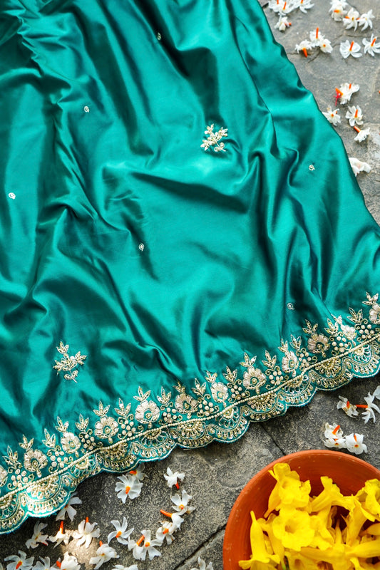 Pure Banarasi Silk with Handwork Zardosi