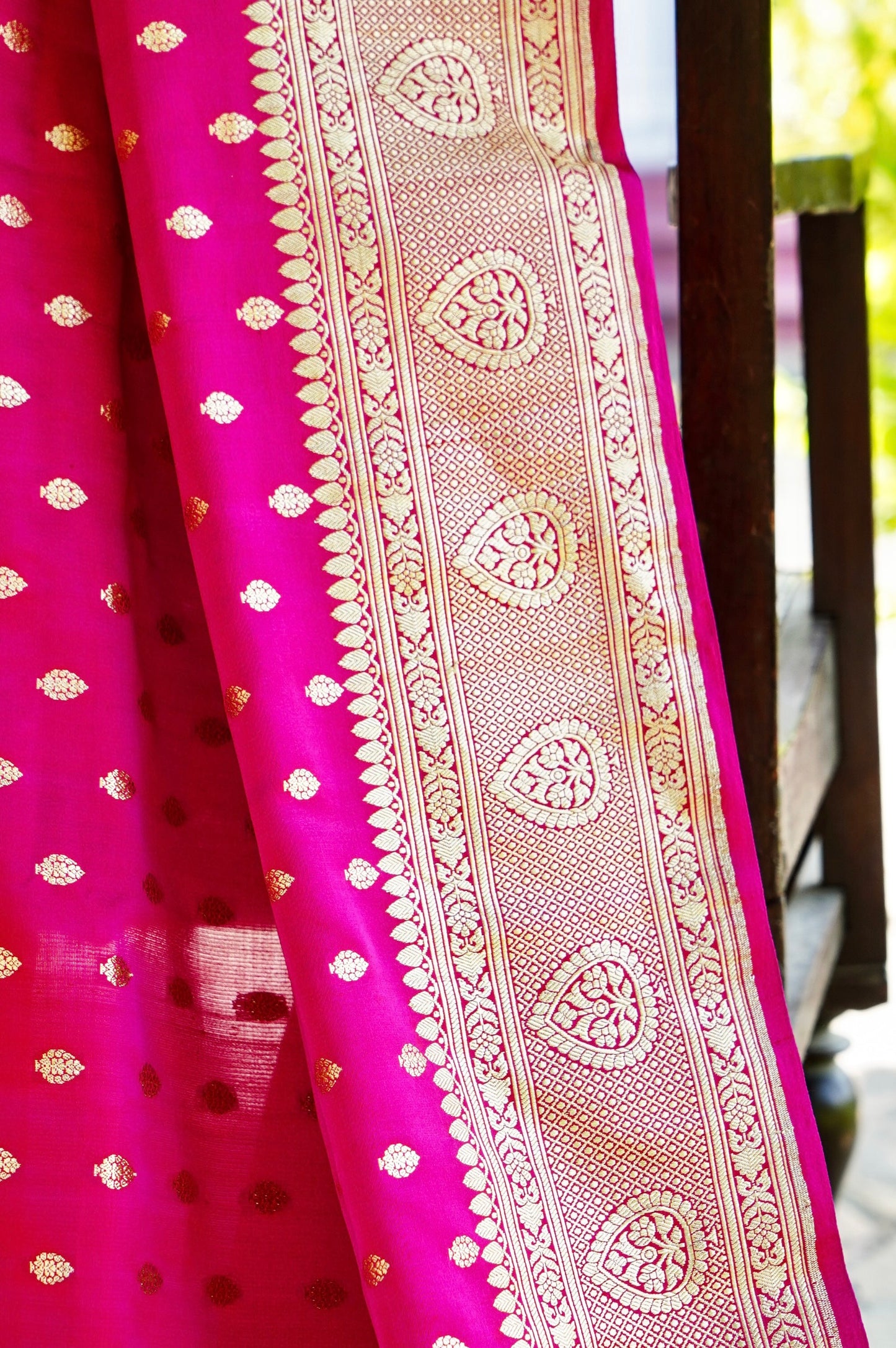 Rani Pure Banarasi Katan Silk Saree