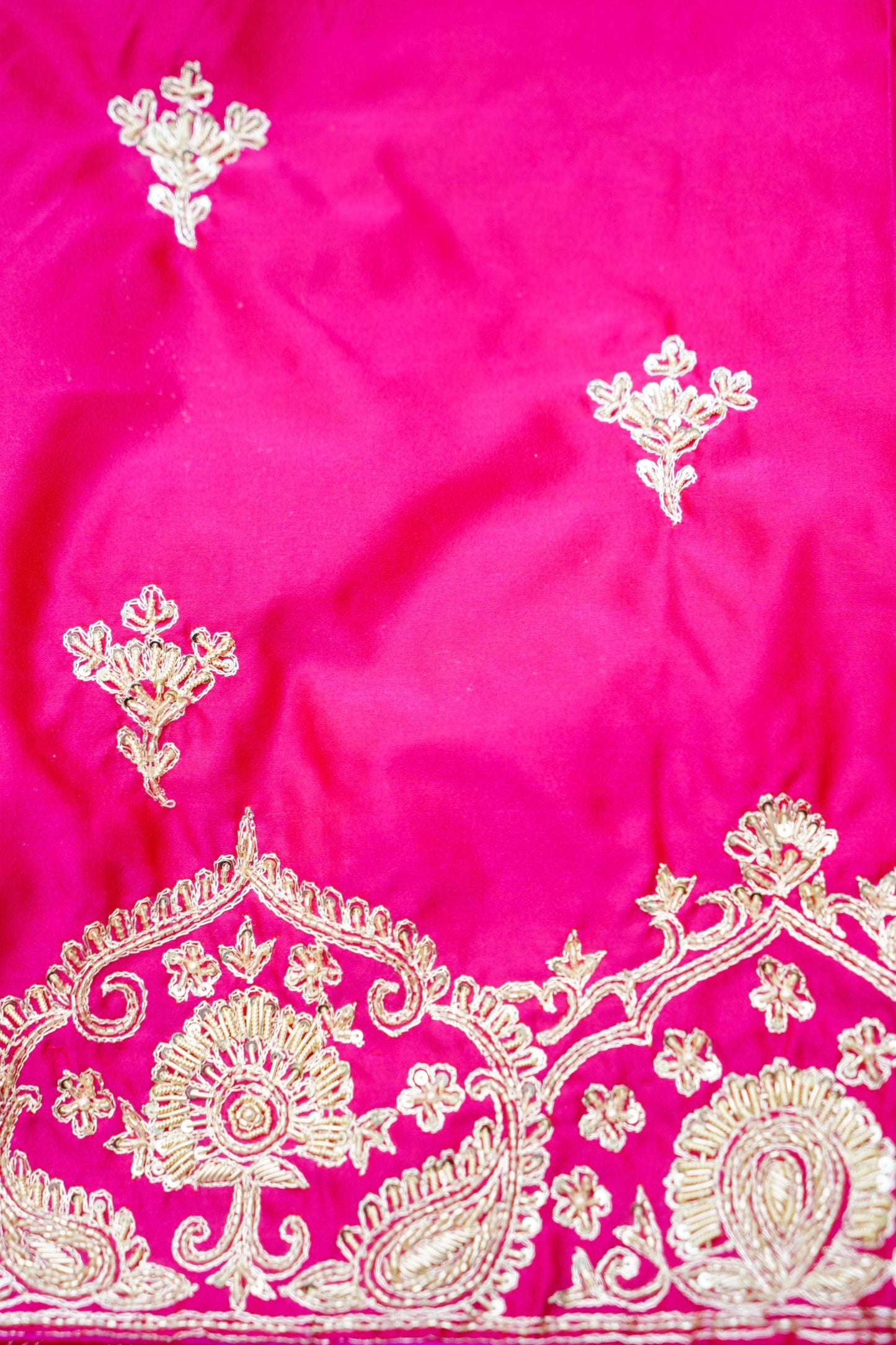 Banarasi Silk Saree With Zardosi Handwork
