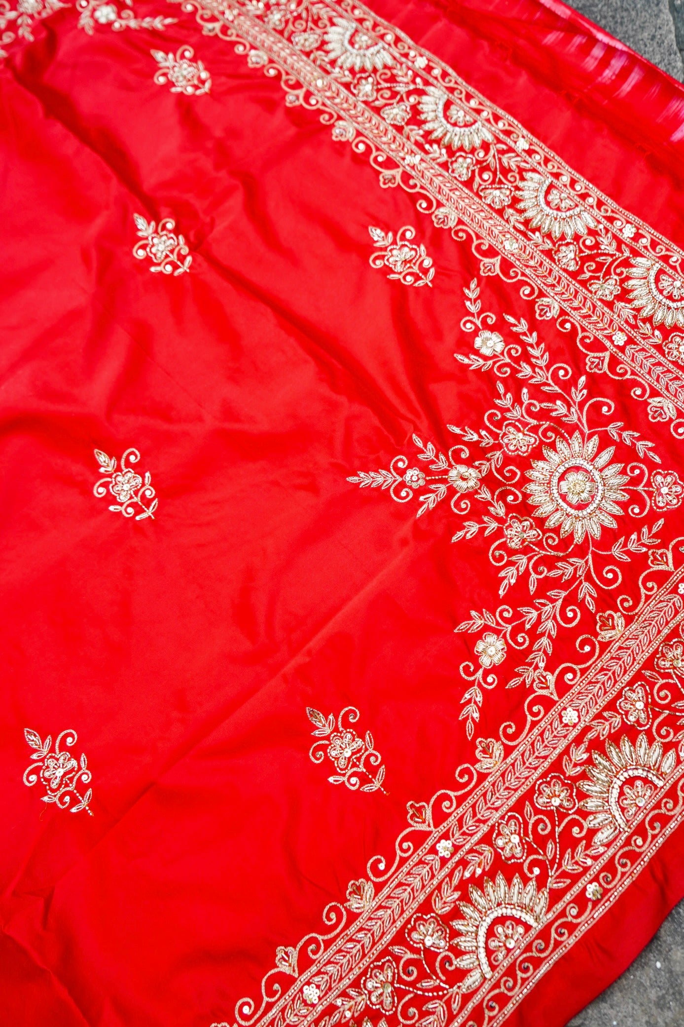 Banarasi Silk Saree with Zardosi Handwork