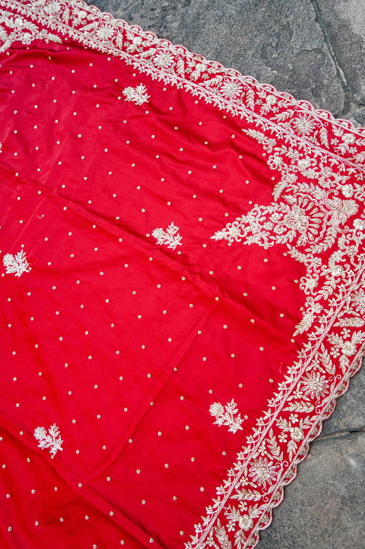 Banarasi Silk Saree With Zardossi Handwork