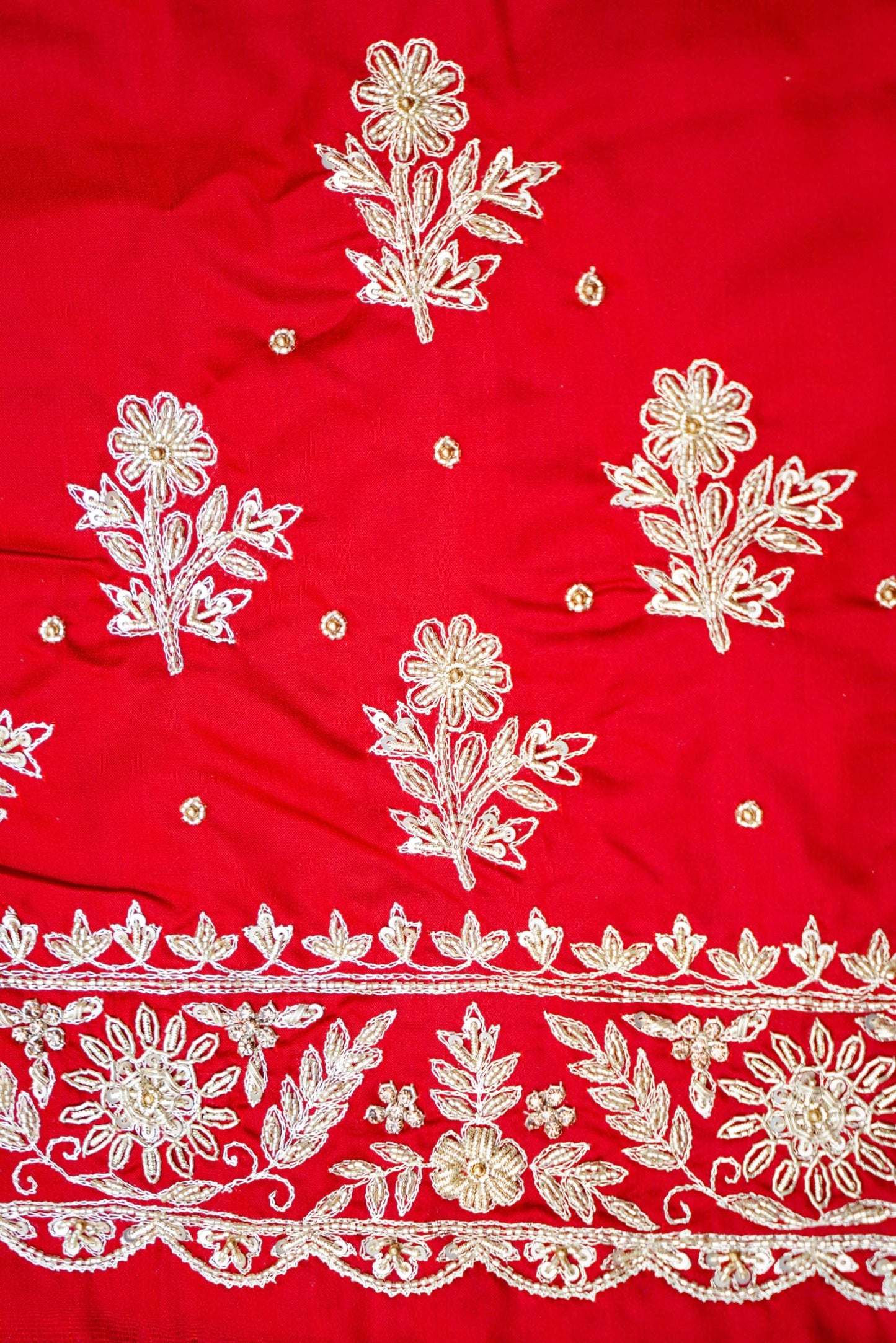 Banarasi Silk Saree With Zardossi Handwork